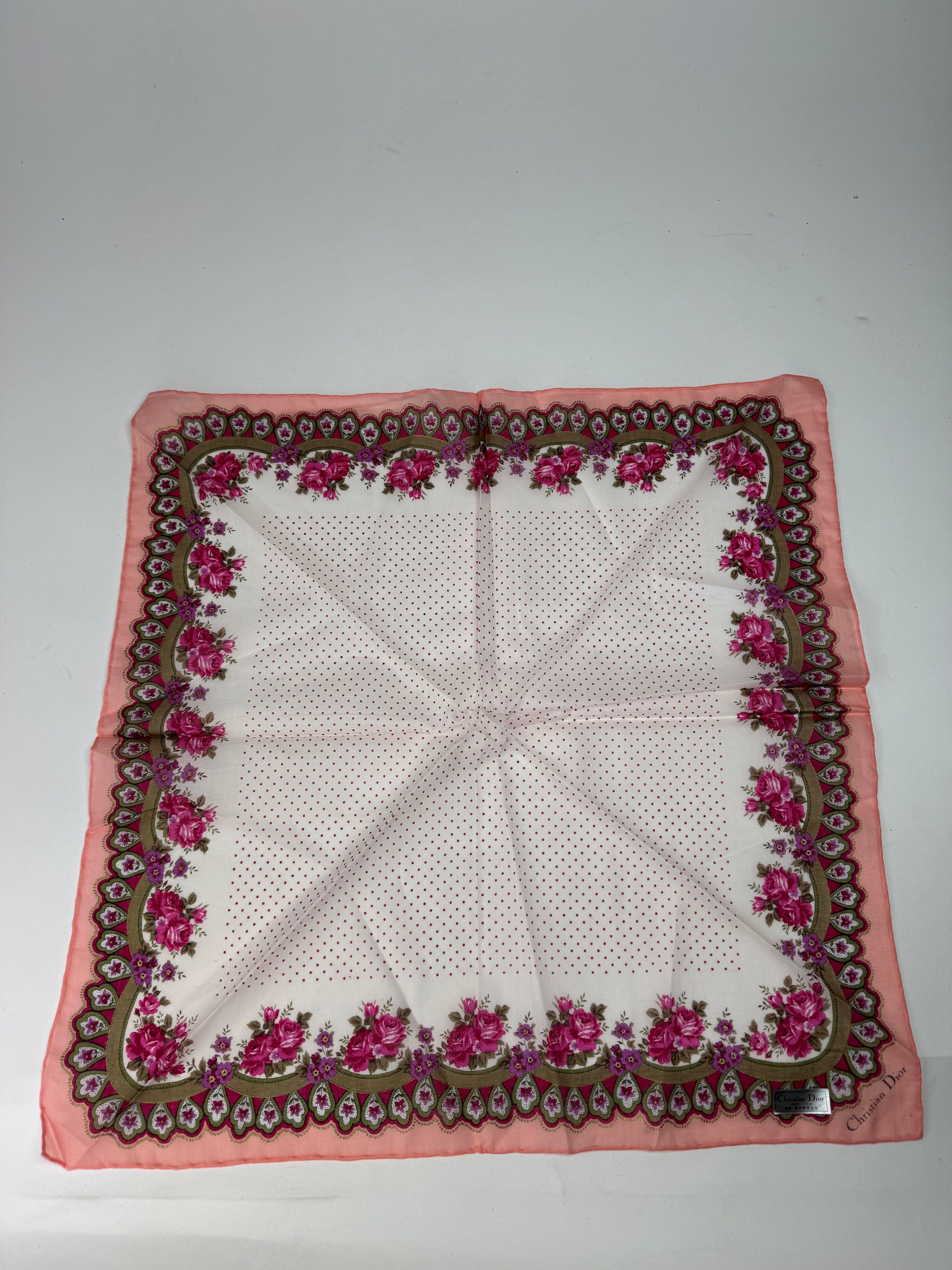 Dior Vintage Silk Scarf Size ONE SIZE - 7 Thumbnail