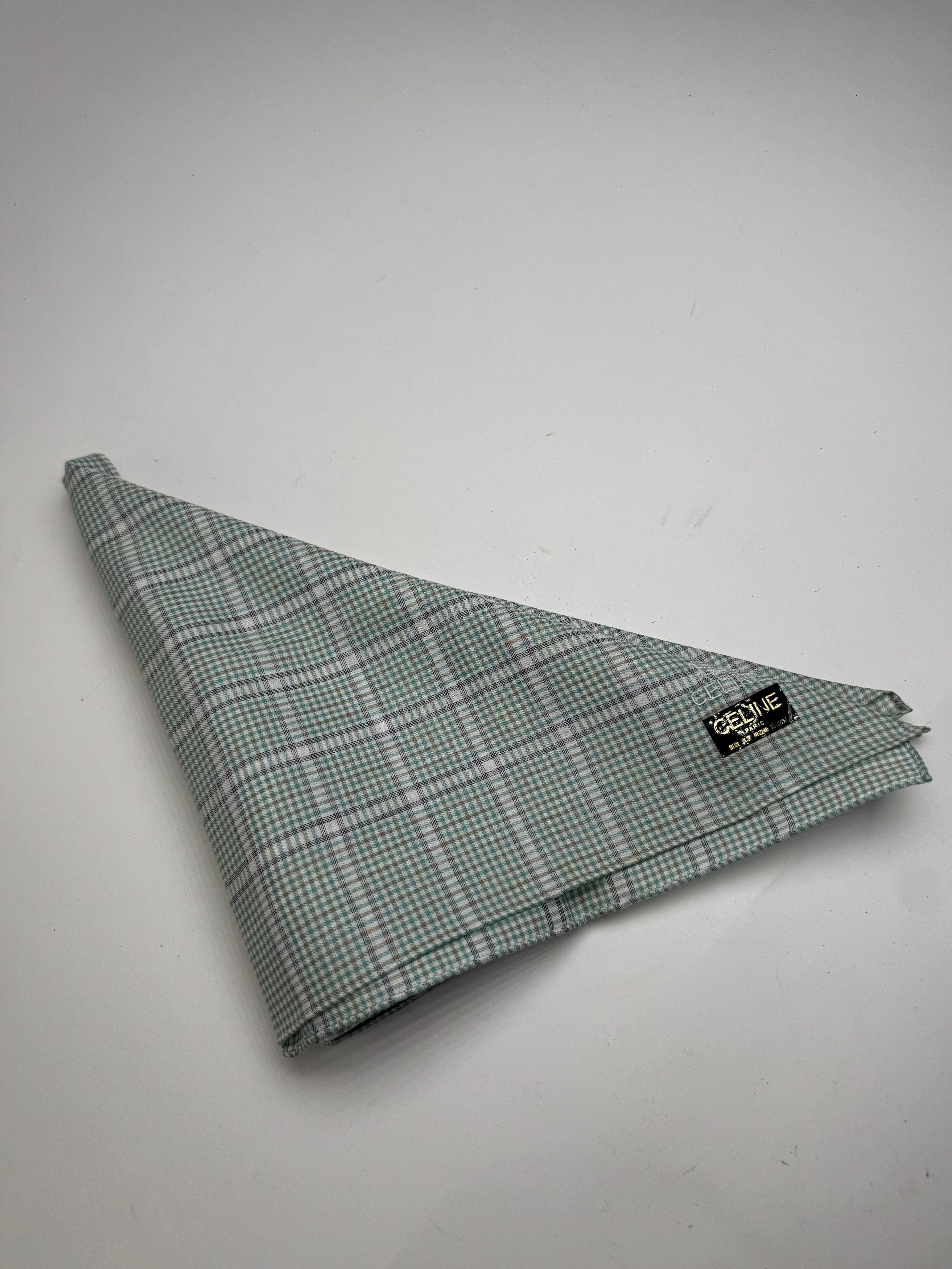 Celine Vintage Checked scarf grey white Size ONE SIZE - 9 Thumbnail