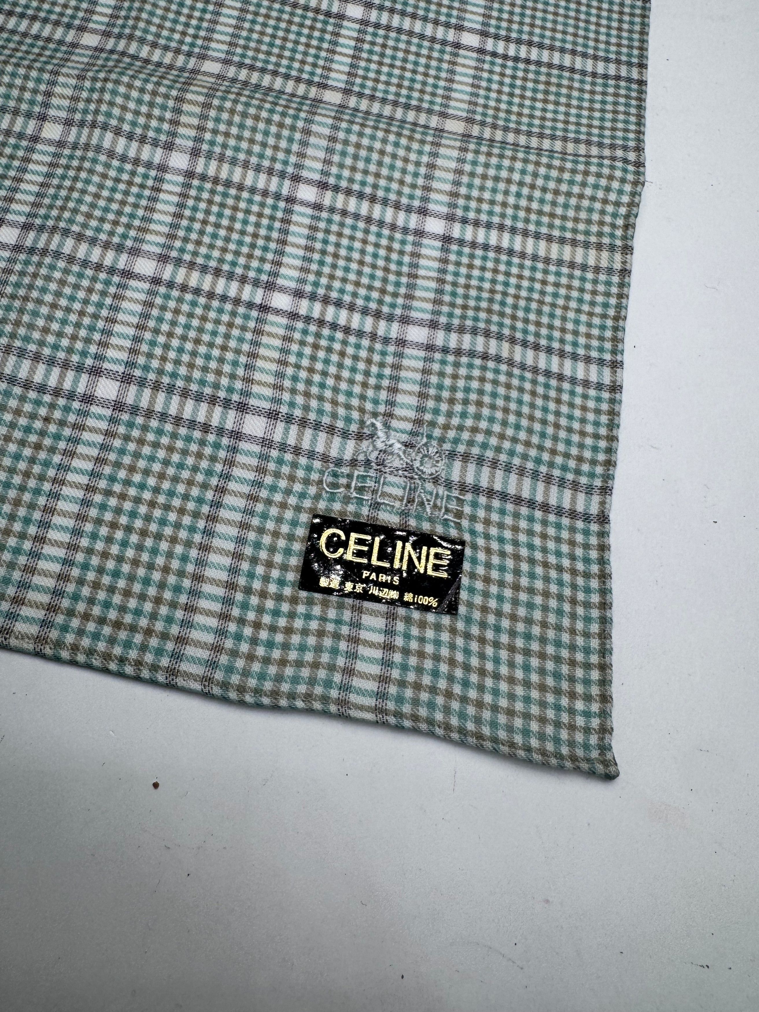 Celine Vintage Checked scarf grey white Size ONE SIZE - 2 Thumbnail