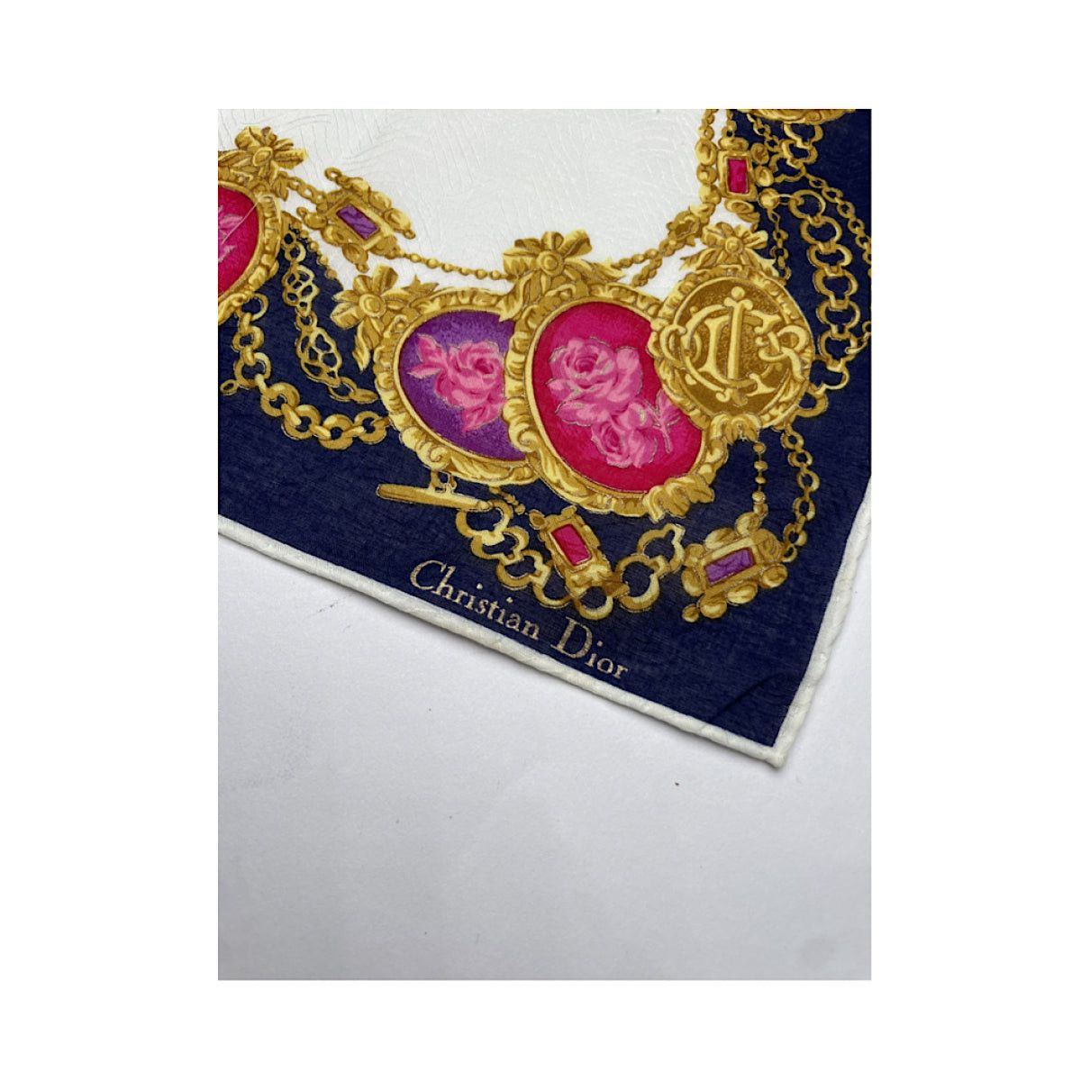 Dior Multicolour Silk Scarf Size ONE SIZE - 3 Thumbnail
