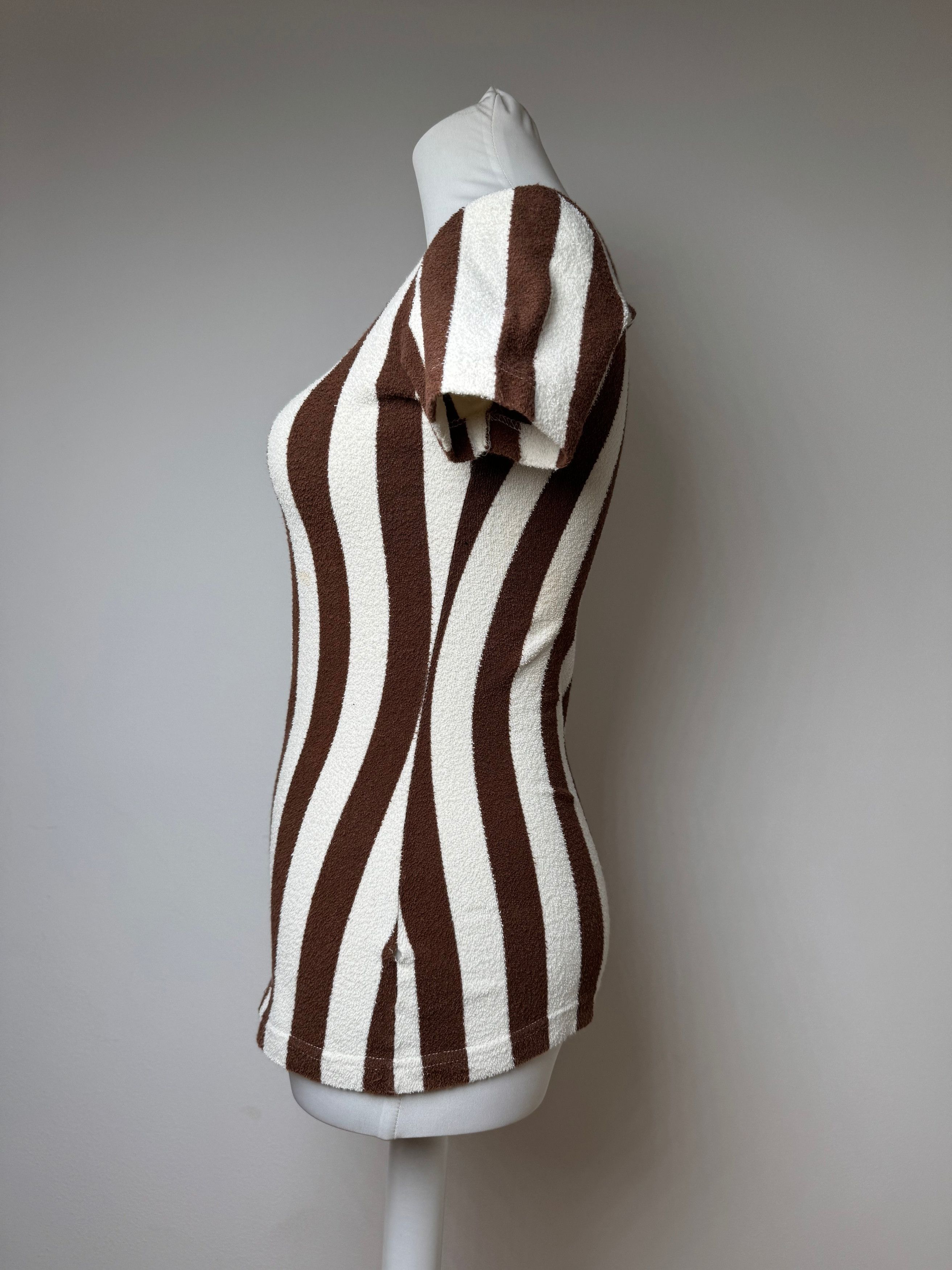 Fendi Vintage Roma Striped Shirt white brown 36/S Size S / US 4 / IT 40 - 7 Thumbnail