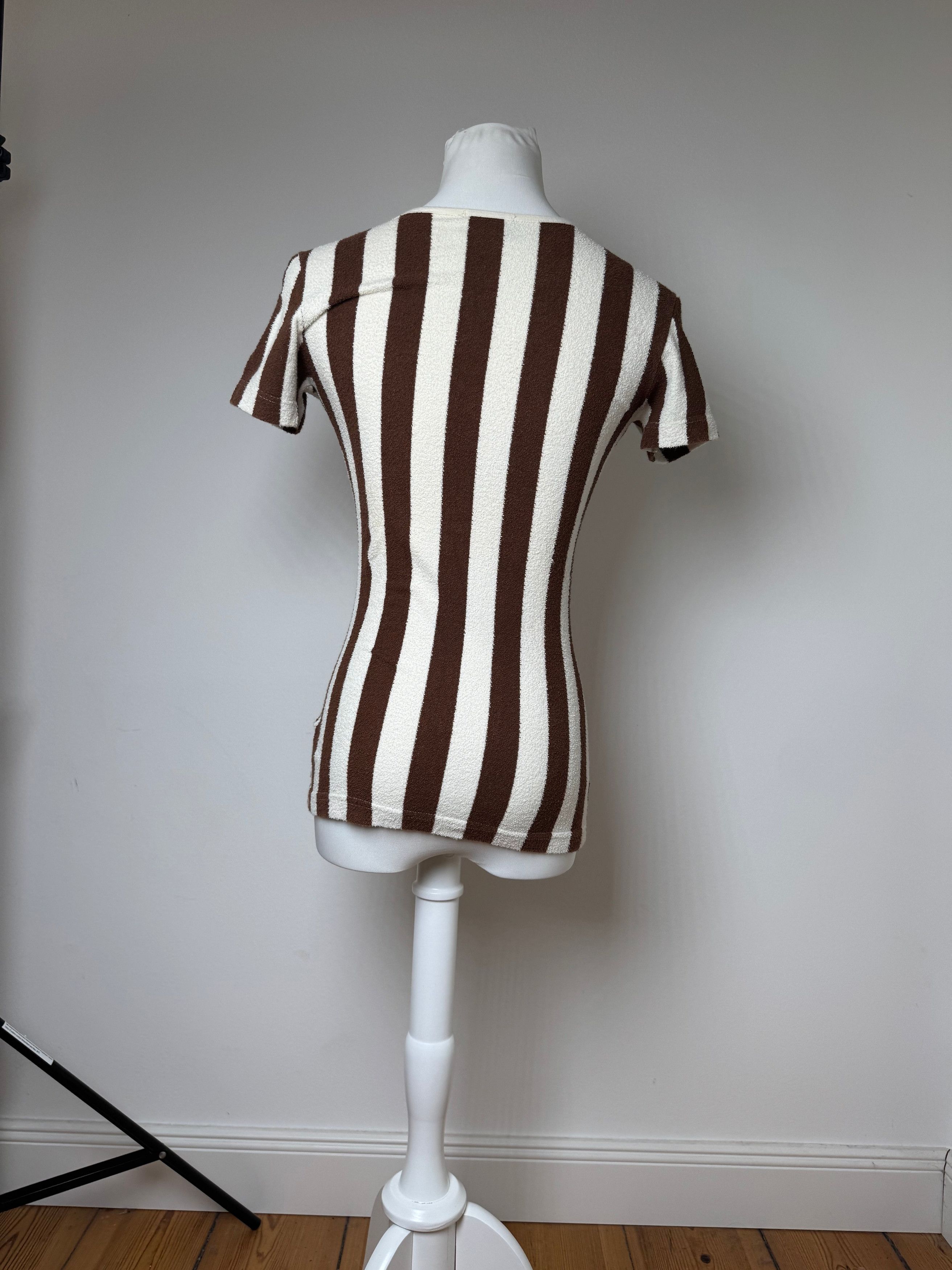 Fendi Vintage Roma Striped Shirt white brown 36/S Size S / US 4 / IT 40 - 2 Thumbnail