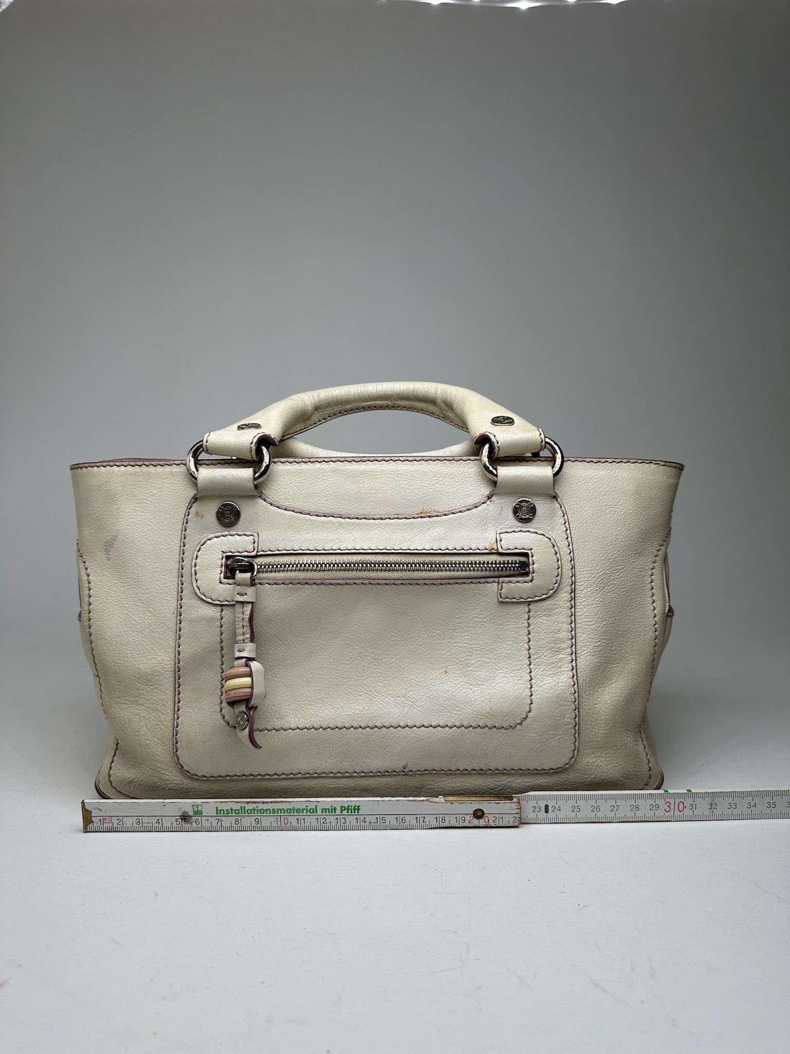 Celine Vintage Paris Leather bag white Size ONE SIZE - 10 Thumbnail