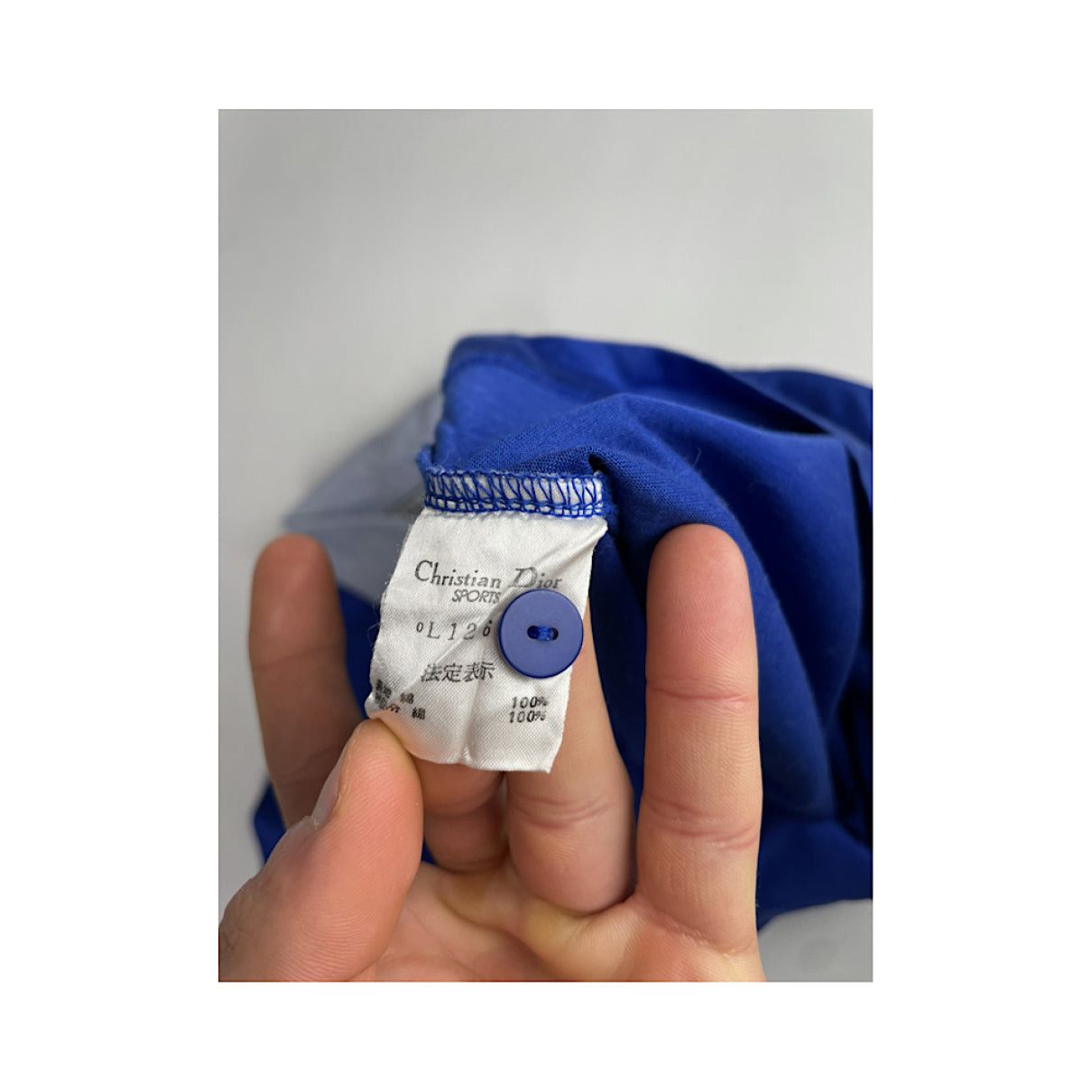 Other Dior Homme Blue Cotton Polo Shirt Size S / US 4 / IT 40 - 4 Thumbnail