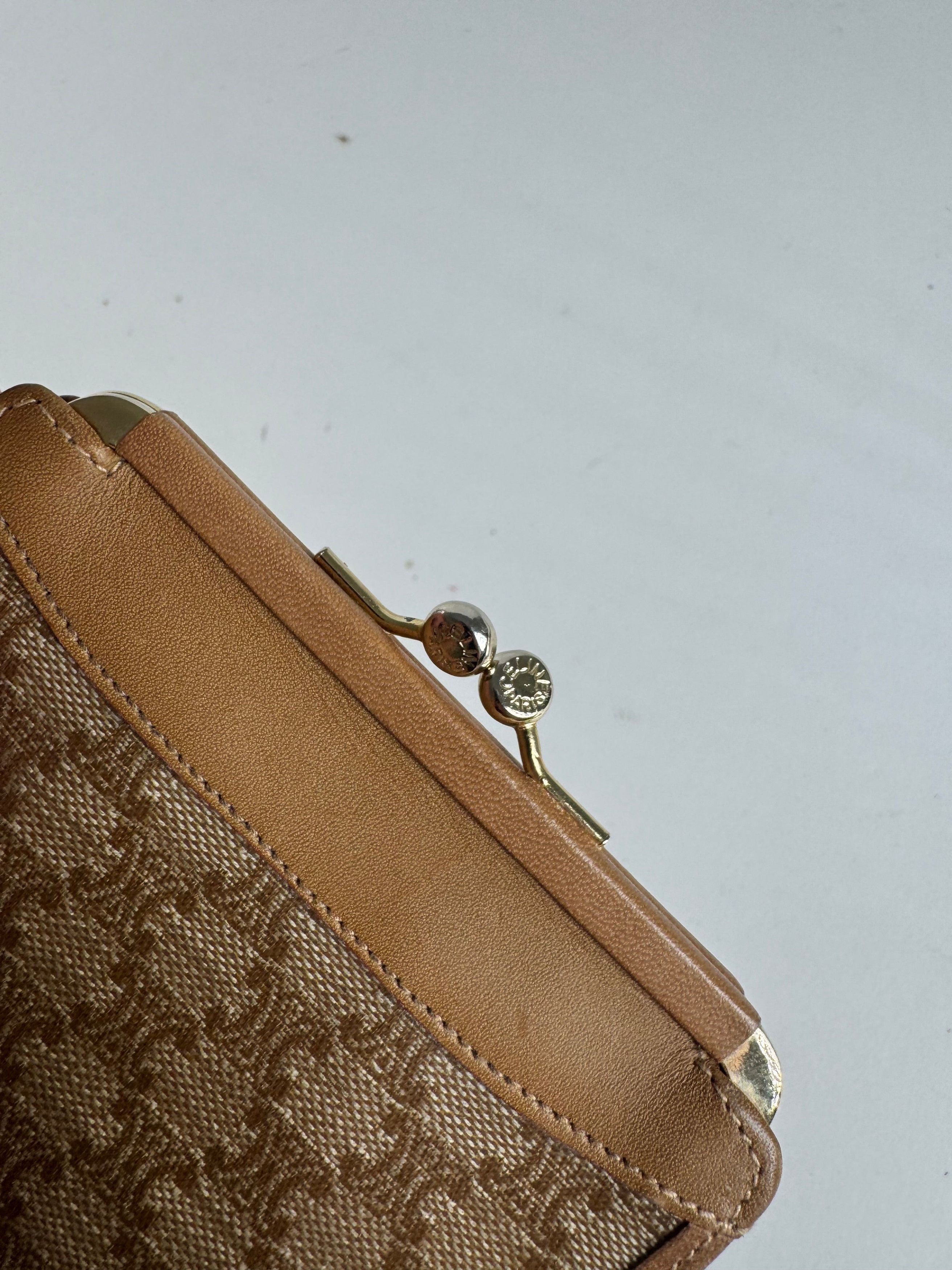 Celine Vintage Paris Leather Card Holder beige Brown Size ONE SIZE - 3 Thumbnail