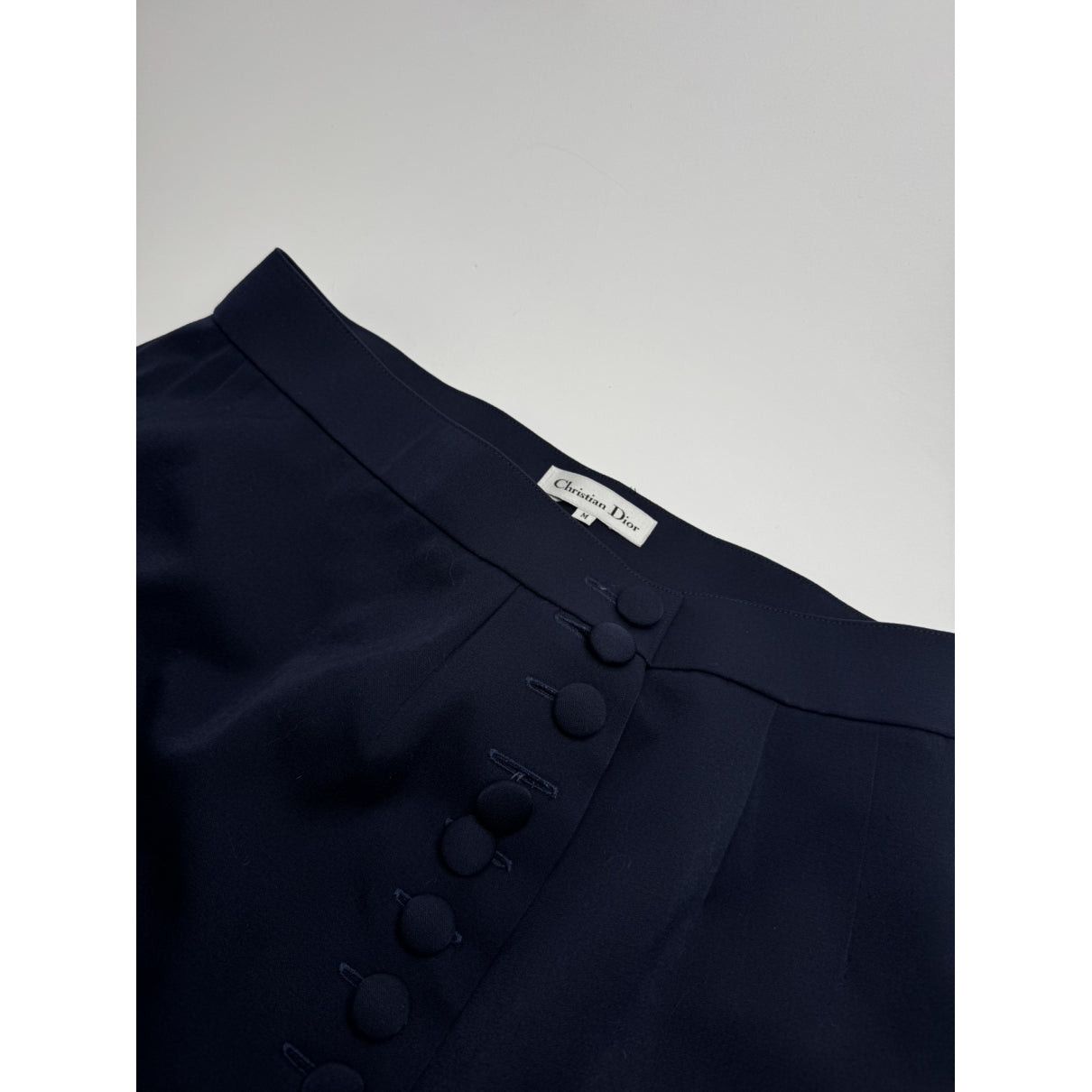 Dior Navy Wool Skirt Size 30" / US 8 / IT 44 - 2 Thumbnail