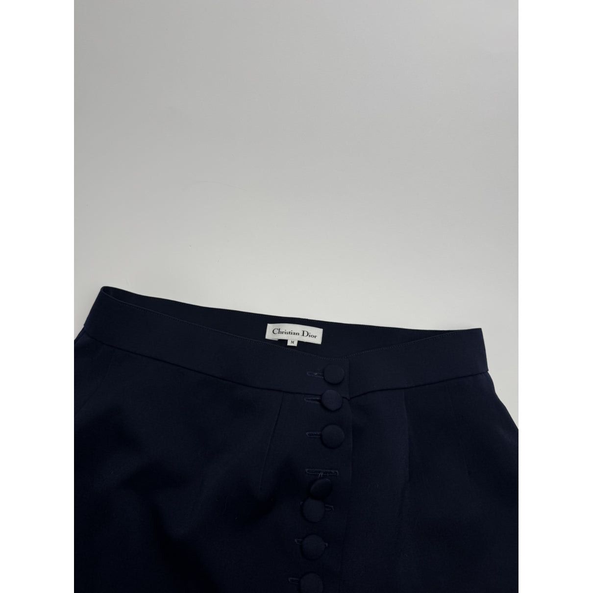 Dior Navy Wool Skirt Size 30" / US 8 / IT 44 - 3 Thumbnail