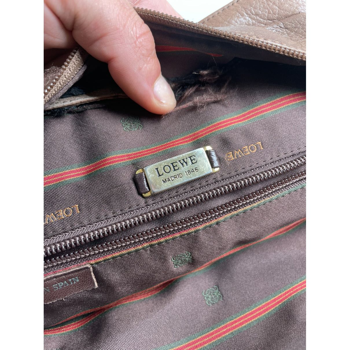 Loewe Amazona Brown Leather Handbag Size ONE SIZE - 4 Thumbnail