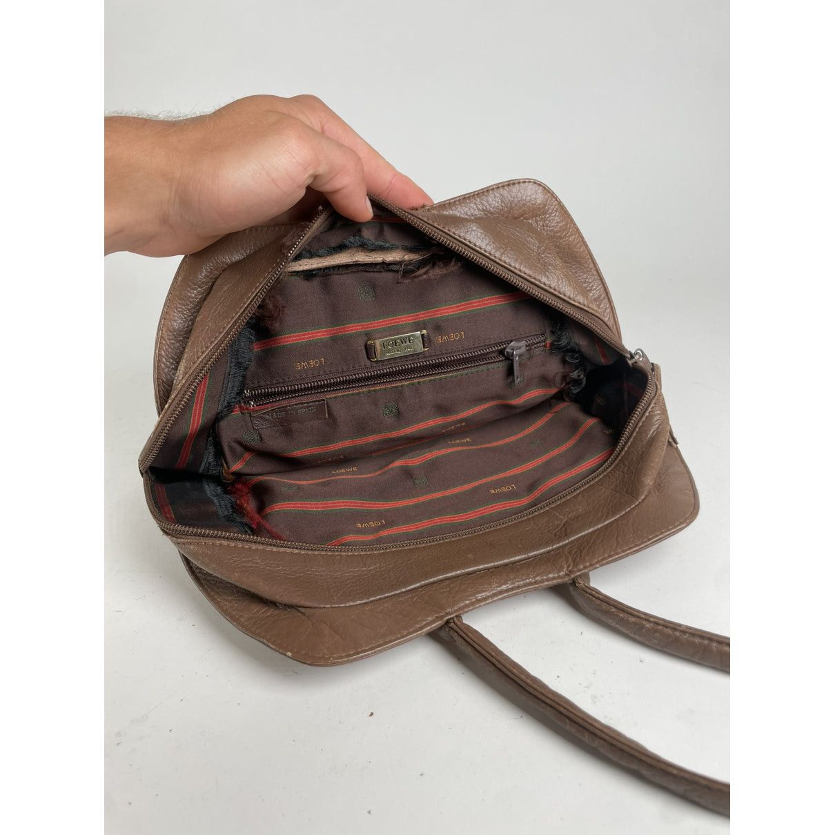 Loewe Amazona Brown Leather Handbag Size ONE SIZE - 2 Thumbnail
