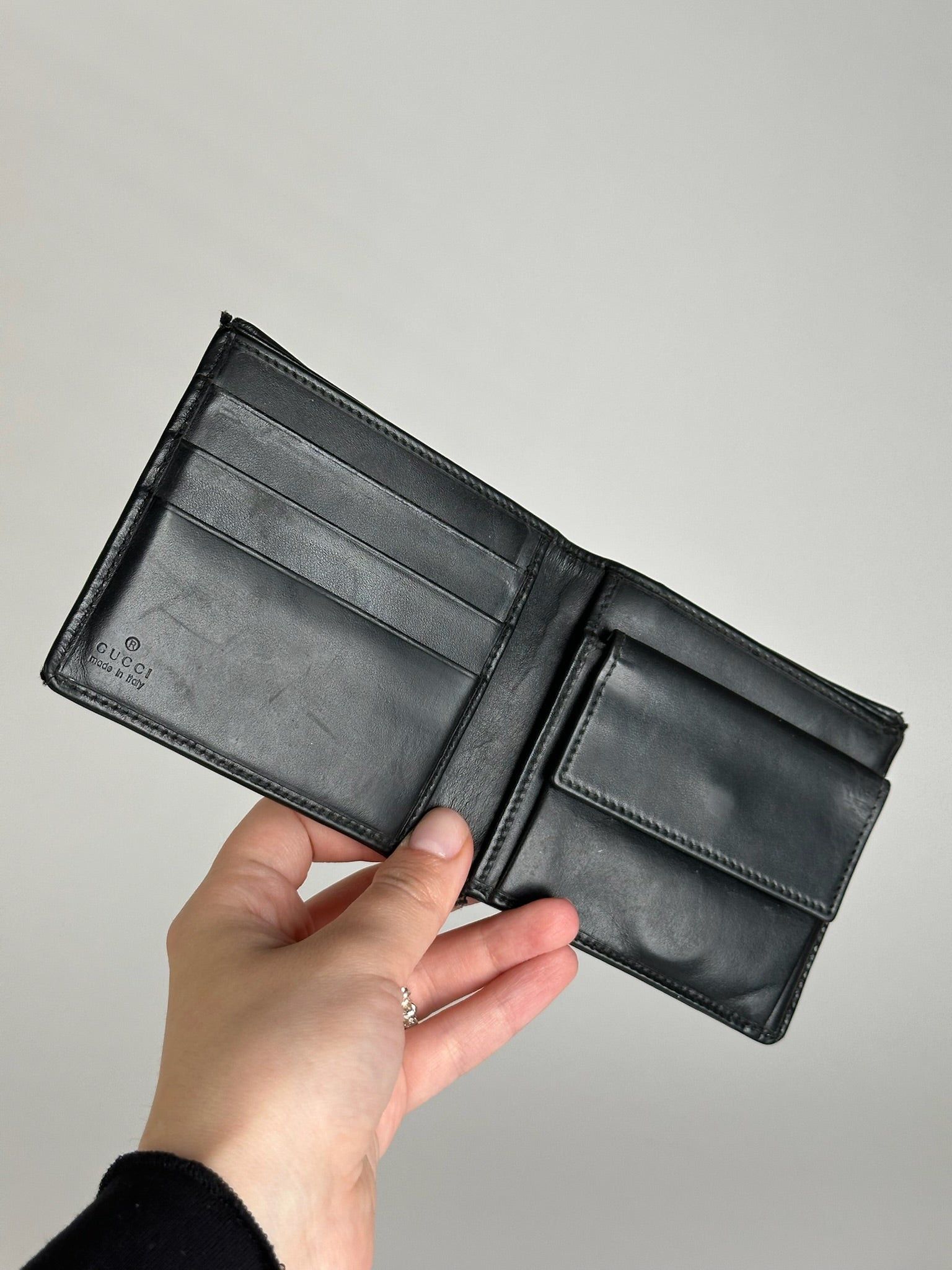 Gucci Vintage Flapable Wallet Black Size ONE SIZE - 4 Thumbnail