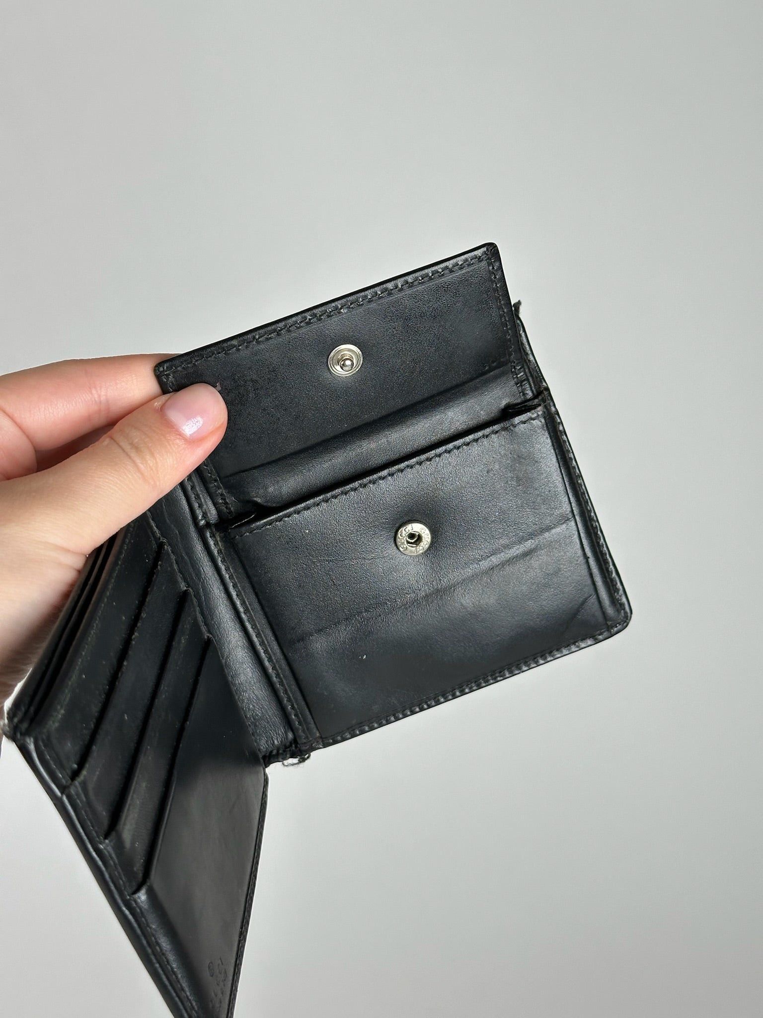 Gucci Vintage Flapable Wallet Black Size ONE SIZE - 3 Thumbnail