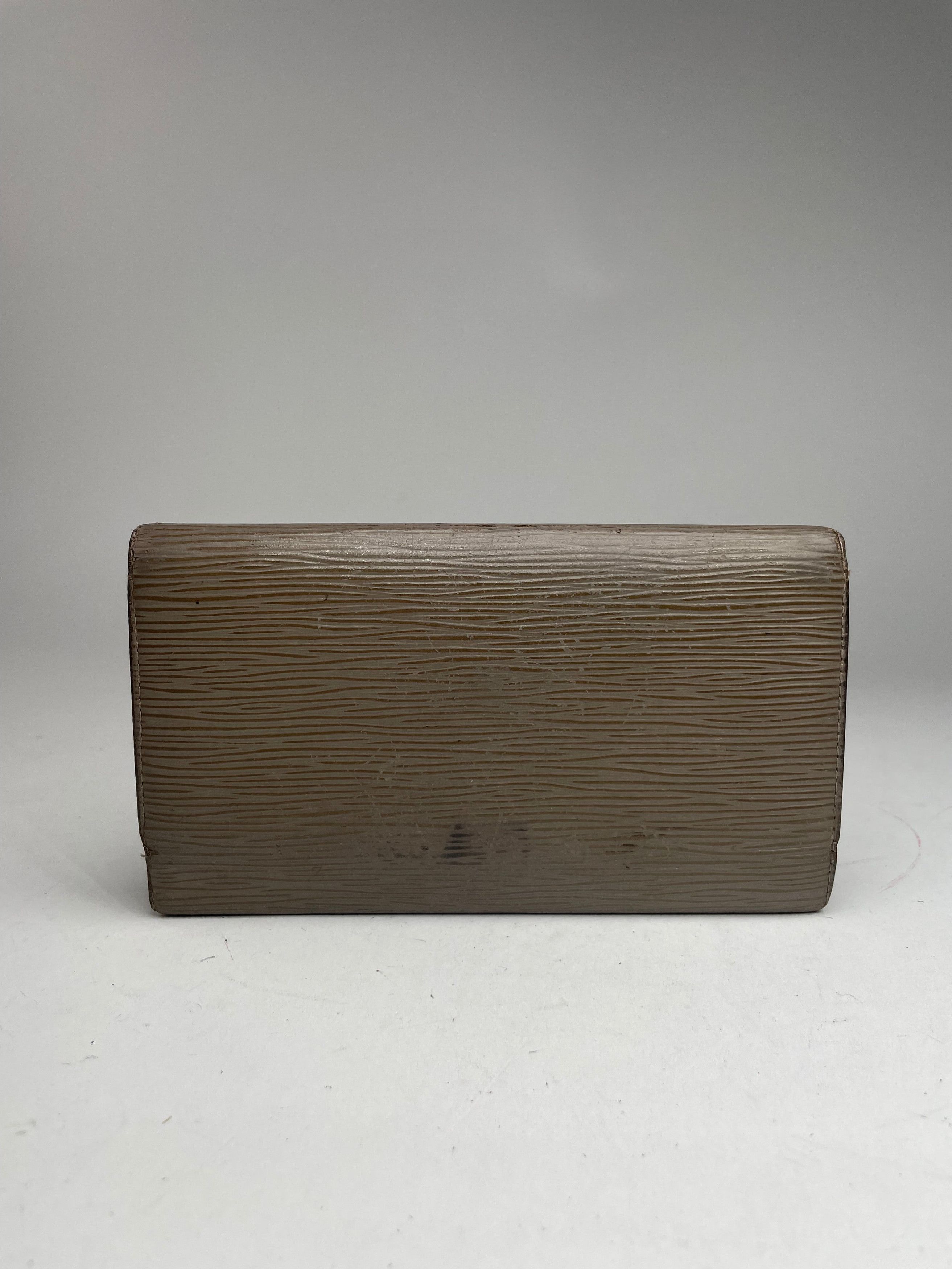 Louis Vuitton Vintage EPI leather kimono Wallet Grey/Brown Size ONE SIZE - 3 Thumbnail
