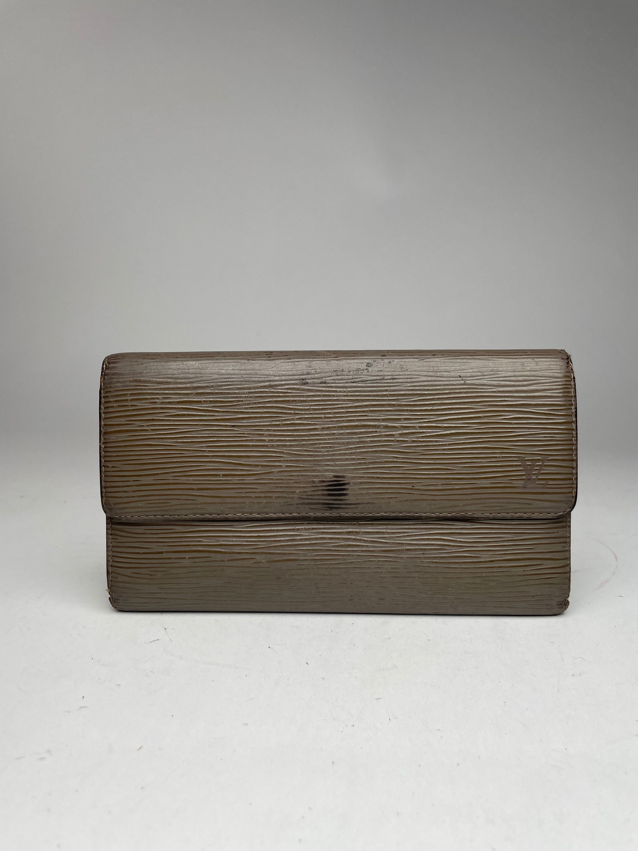Louis Vuitton Vintage EPI leather kimono Wallet Grey/Brown Size ONE SIZE - 7 Thumbnail
