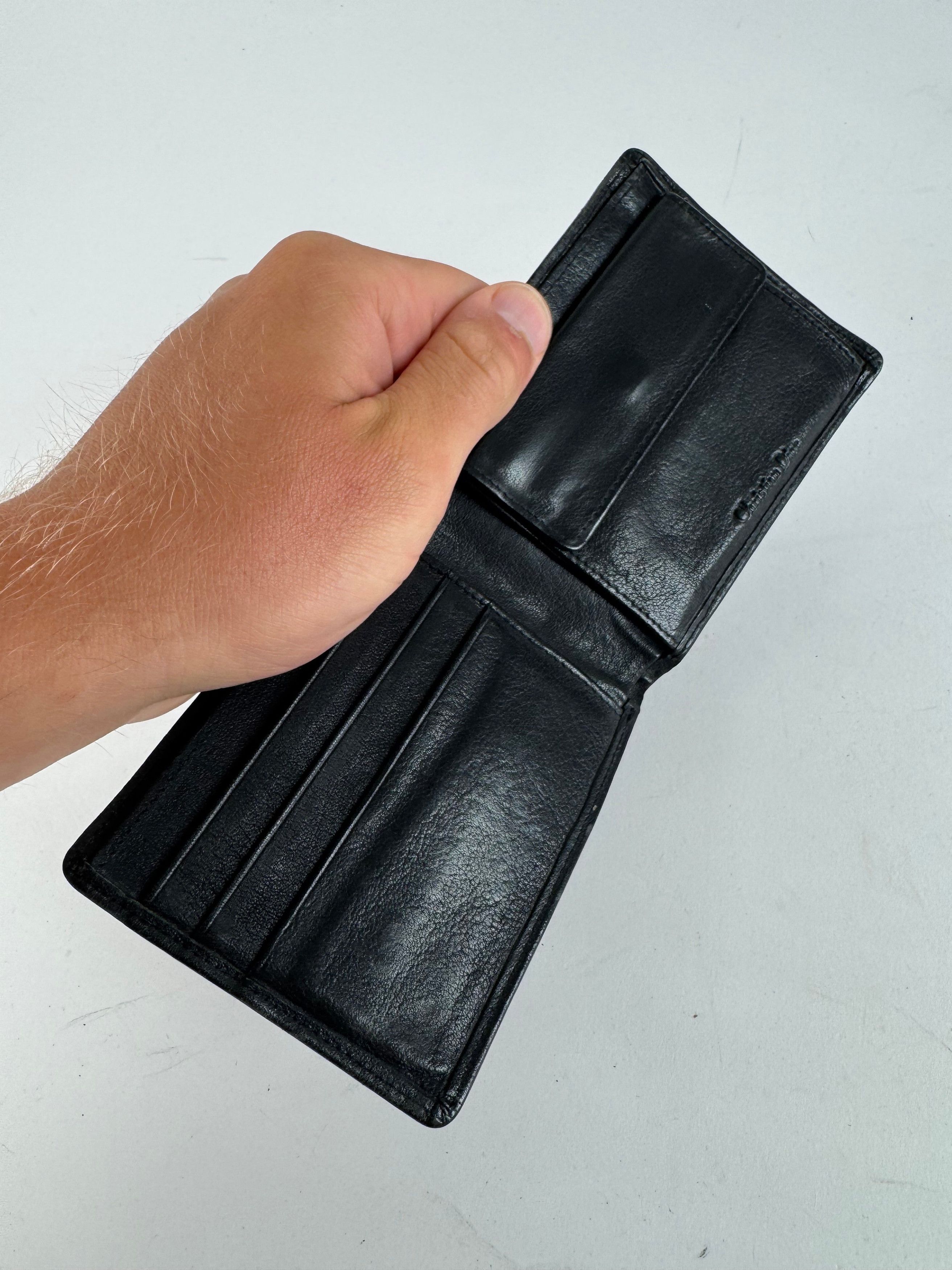 Dior Vintage Leather Wallet Black Size ONE SIZE - 10 Thumbnail
