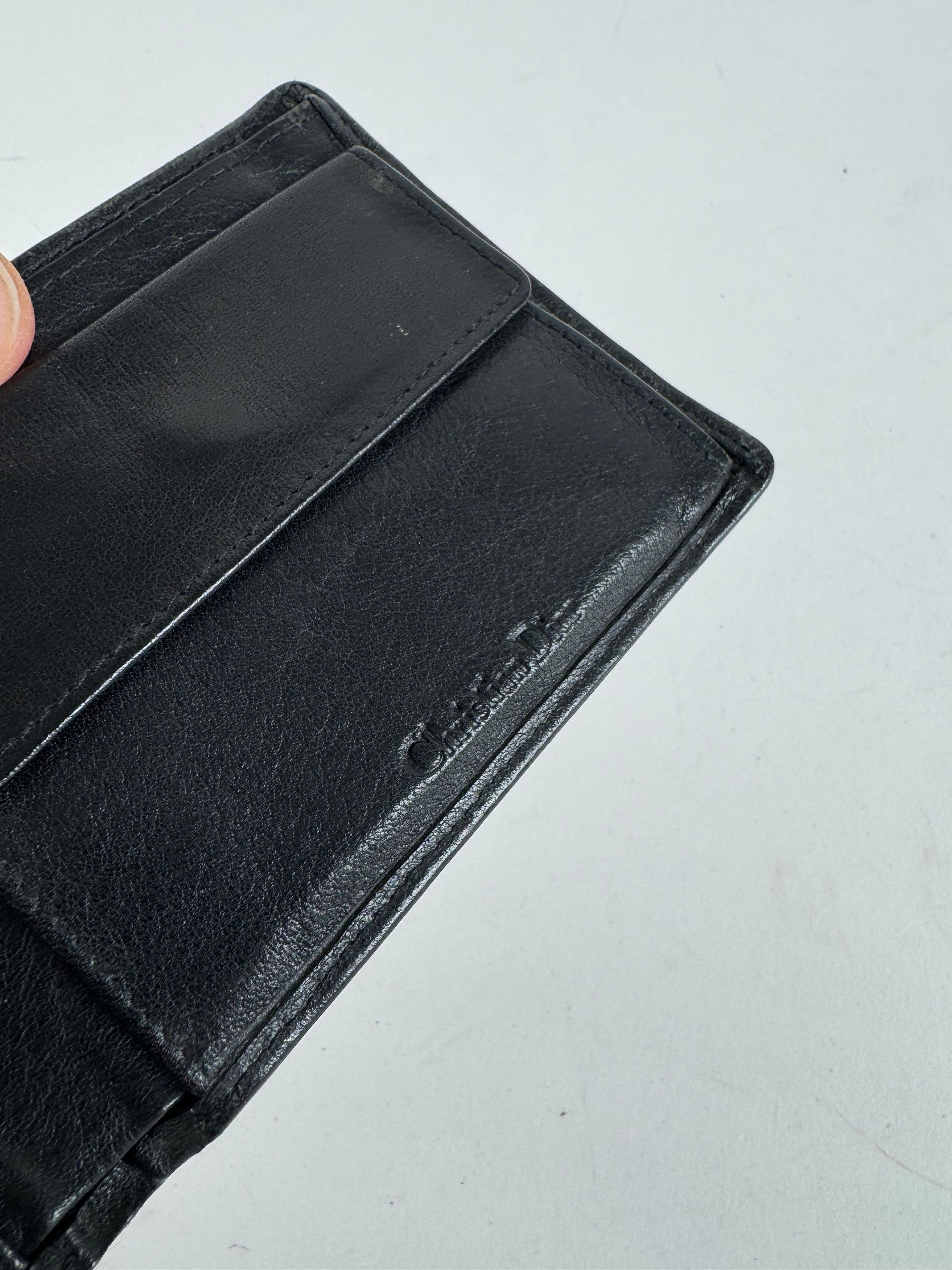 Dior Vintage Leather Wallet Black Size ONE SIZE - 9 Thumbnail