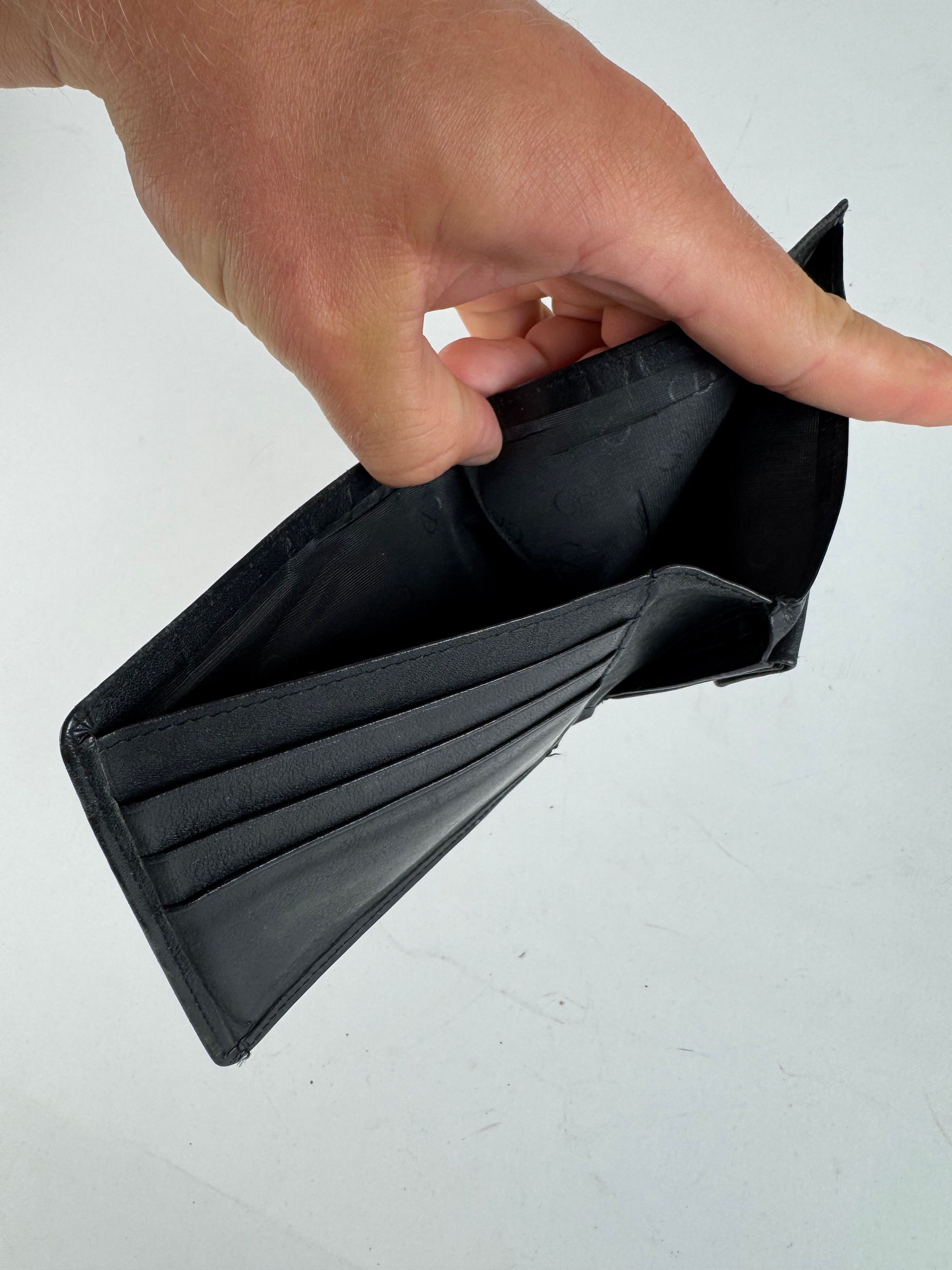 Dior Vintage Leather Wallet Black Size ONE SIZE - 7 Thumbnail