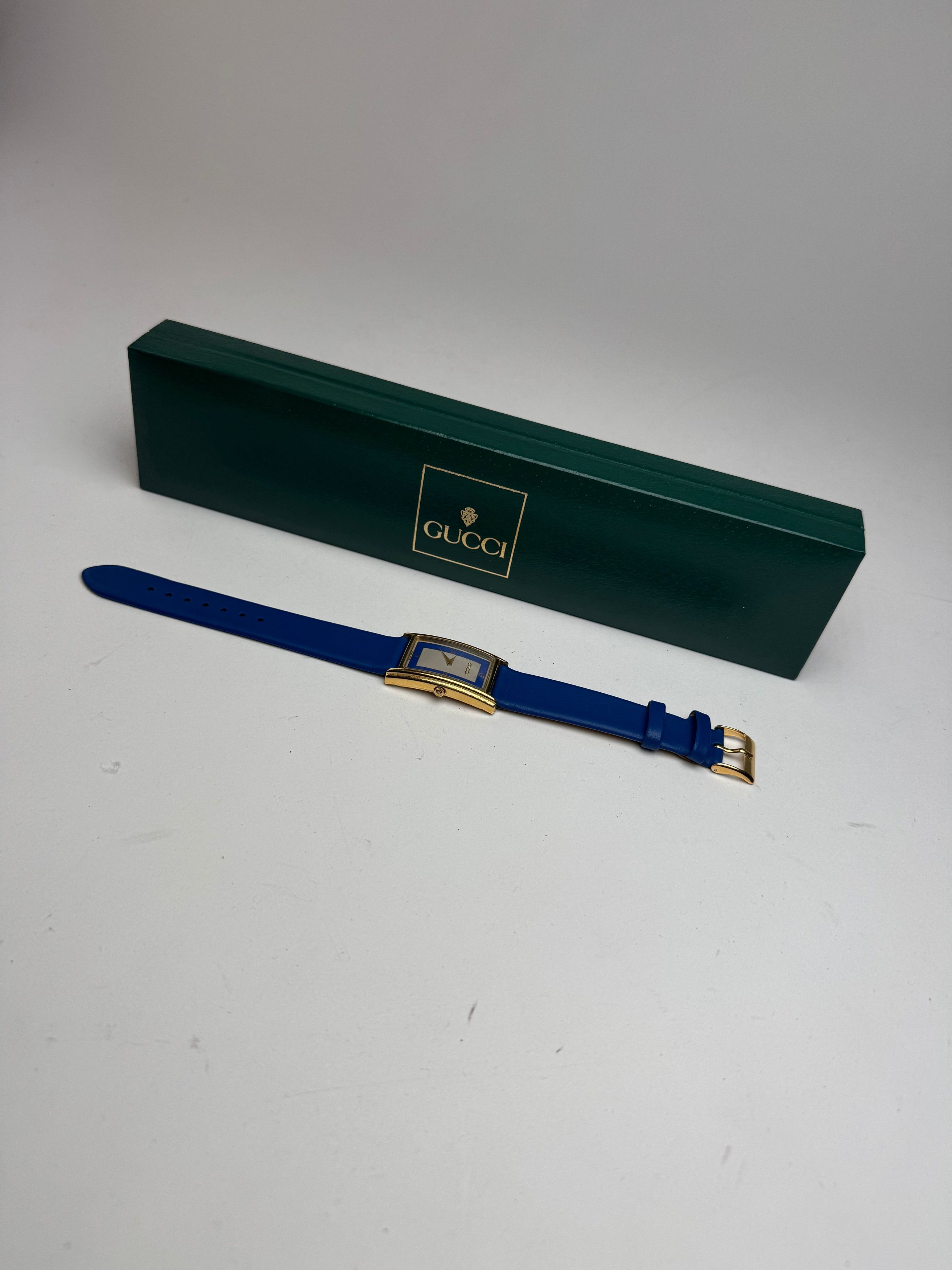 Gucci Vintage Watch Blue Gold Size ONE SIZE - 6 Thumbnail