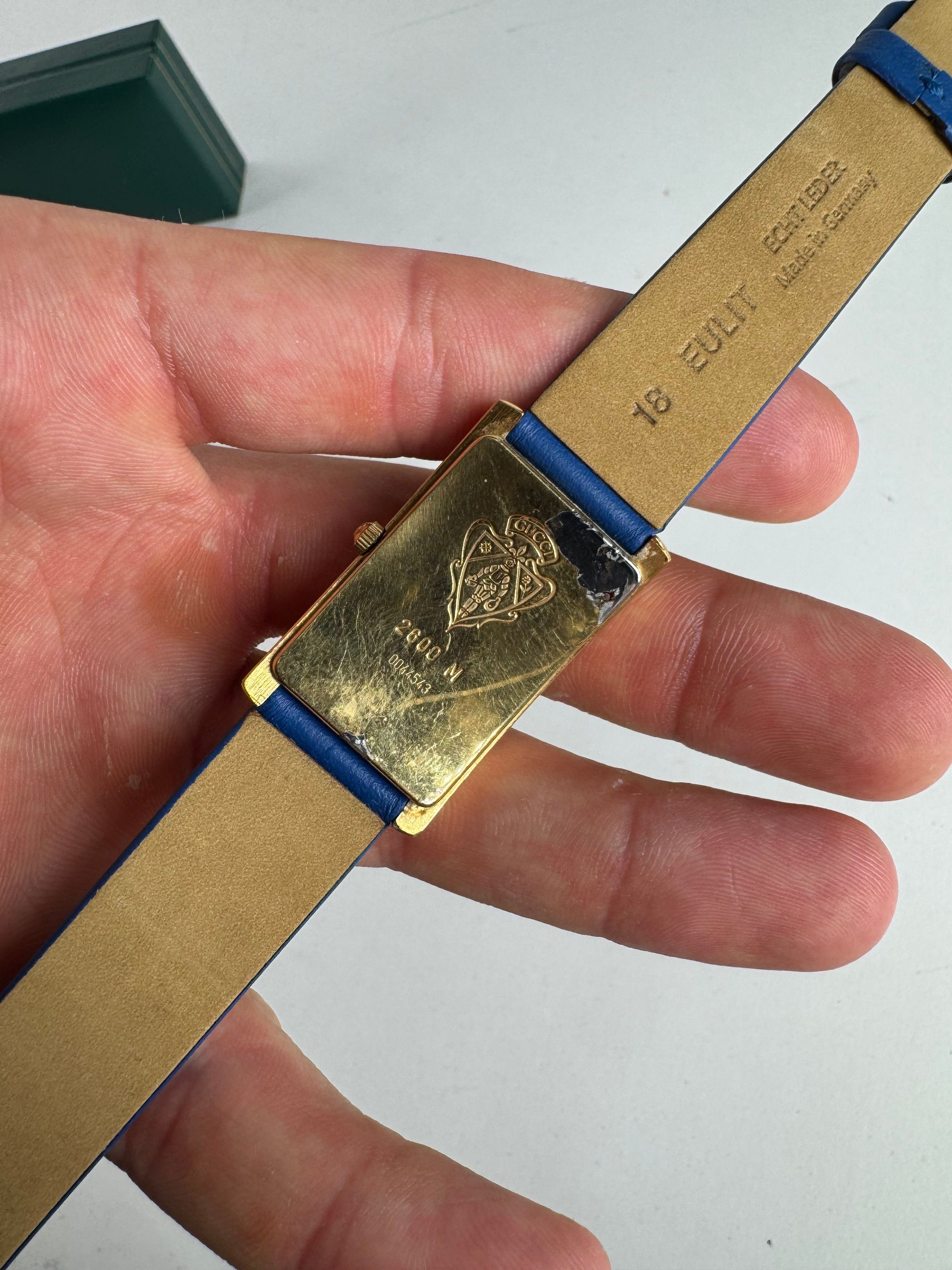 Gucci Vintage Watch Blue Gold Size ONE SIZE - 8 Thumbnail