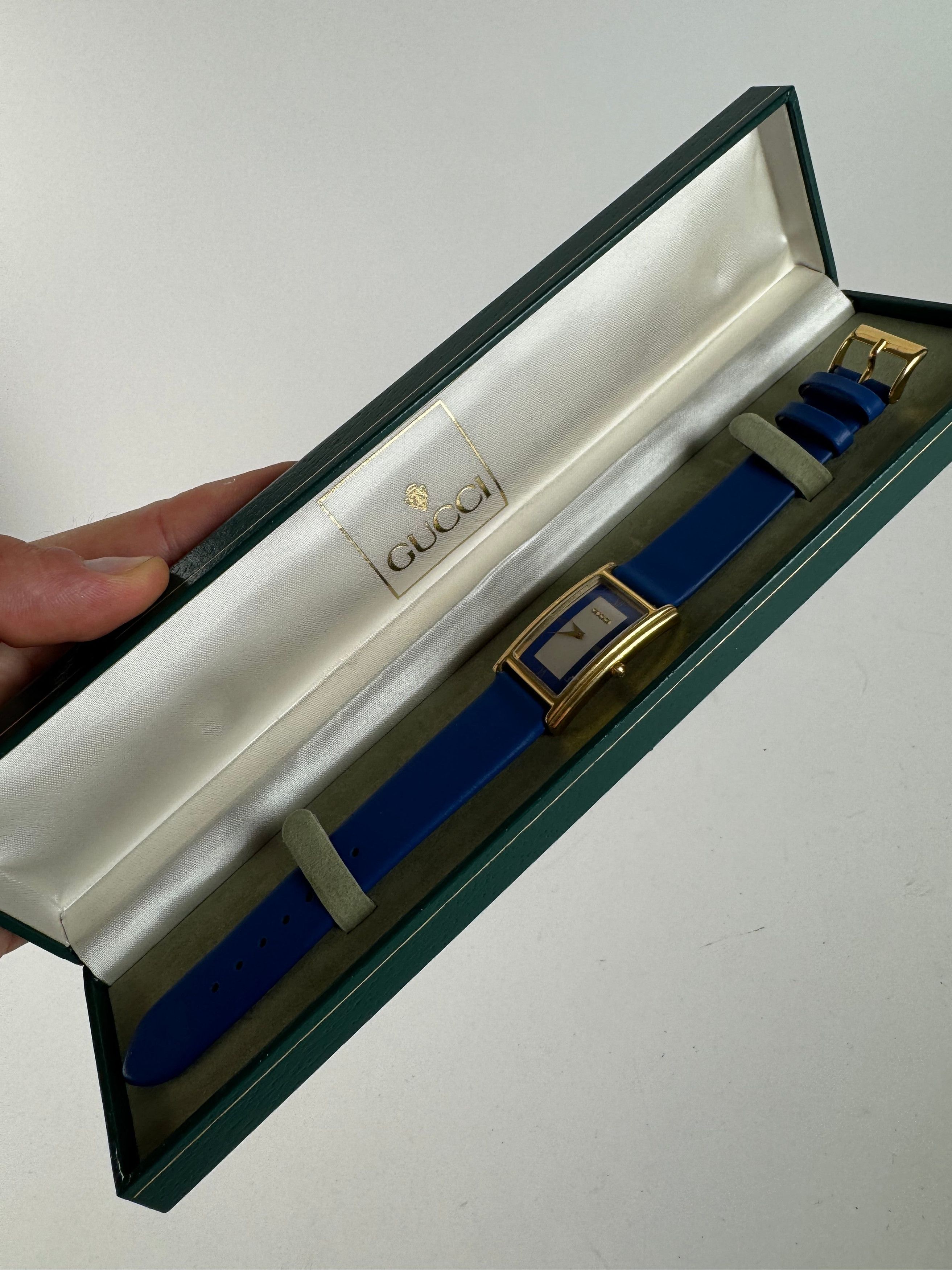 Gucci Vintage Watch Blue Gold Size ONE SIZE - 13 Thumbnail