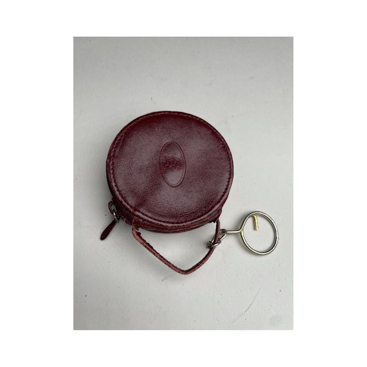 Dior Lady Burgundy Patent Leather Purse Size ONE SIZE - 2 Thumbnail