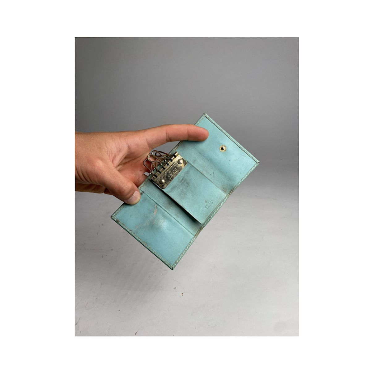 Gucci GG Blooms Turquoise Leather Purse Size ONE SIZE - 3 Thumbnail