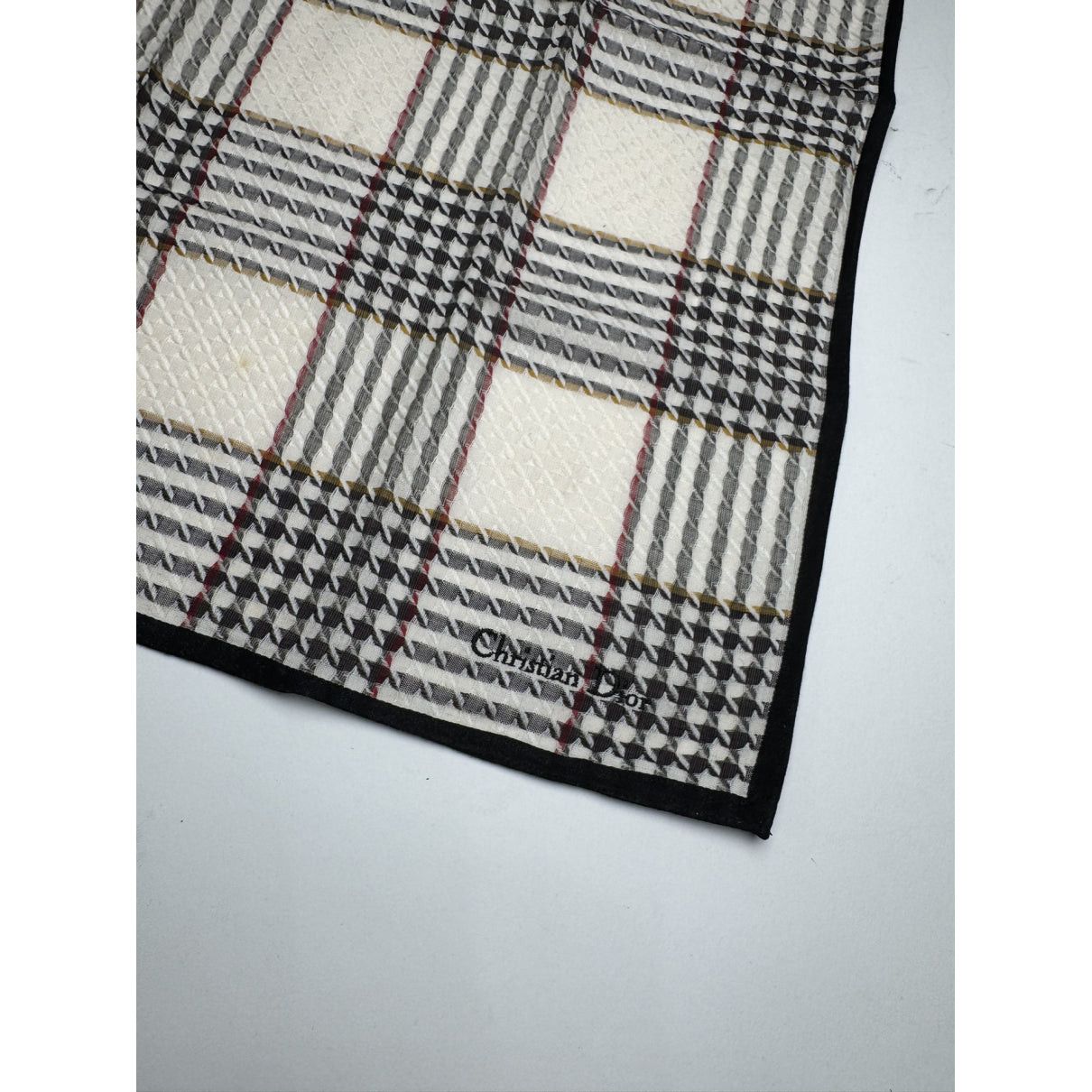 Dior Mitzah Oblique Grey Cotton Scarf Size ONE SIZE - 2 Thumbnail