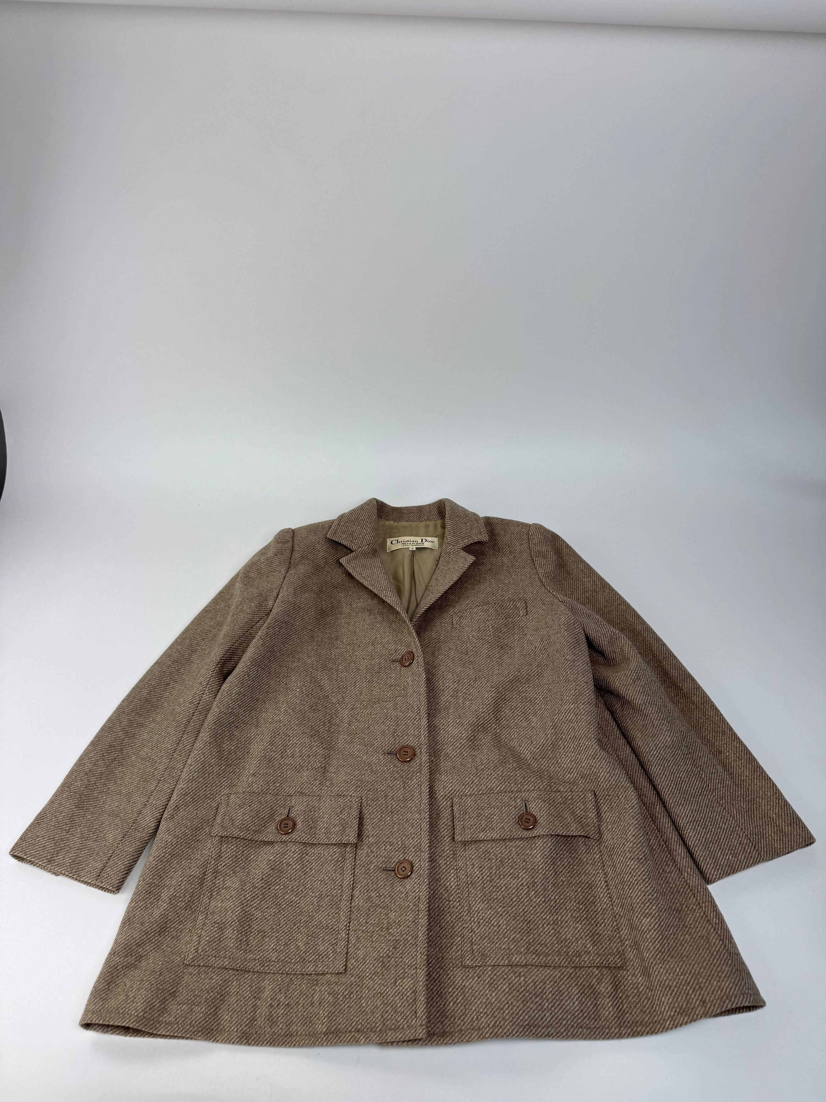Dior Vintage Wool Trench M Brown Size M / US 6-8 / IT 42-44 - 4 Thumbnail