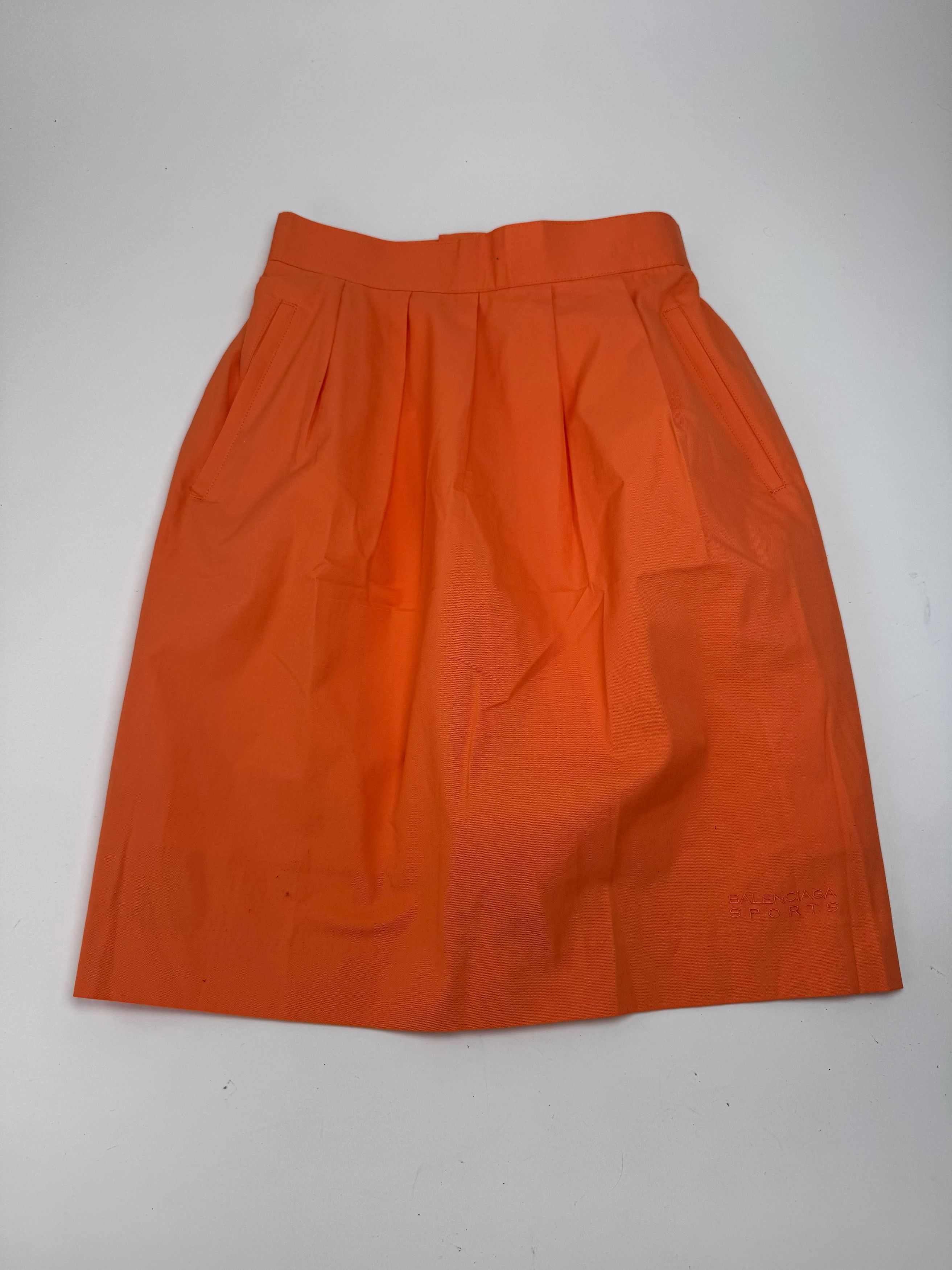 Balenciaga Vintage Skirt Orange 36/S Size 27" / US 4 / IT 40 - 4 Thumbnail