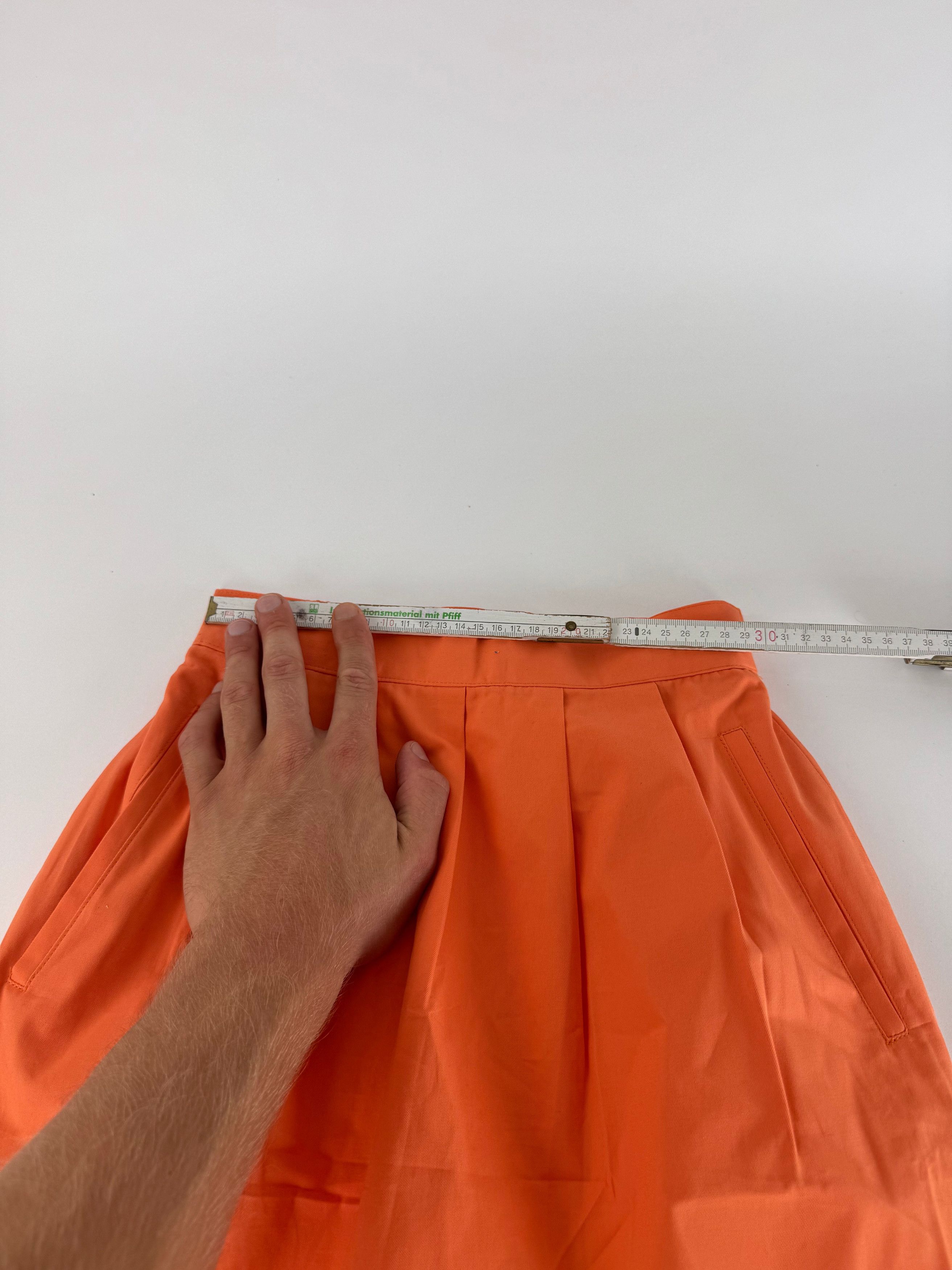 Balenciaga Vintage Skirt Orange 36/S Size 27" / US 4 / IT 40 - 7 Thumbnail