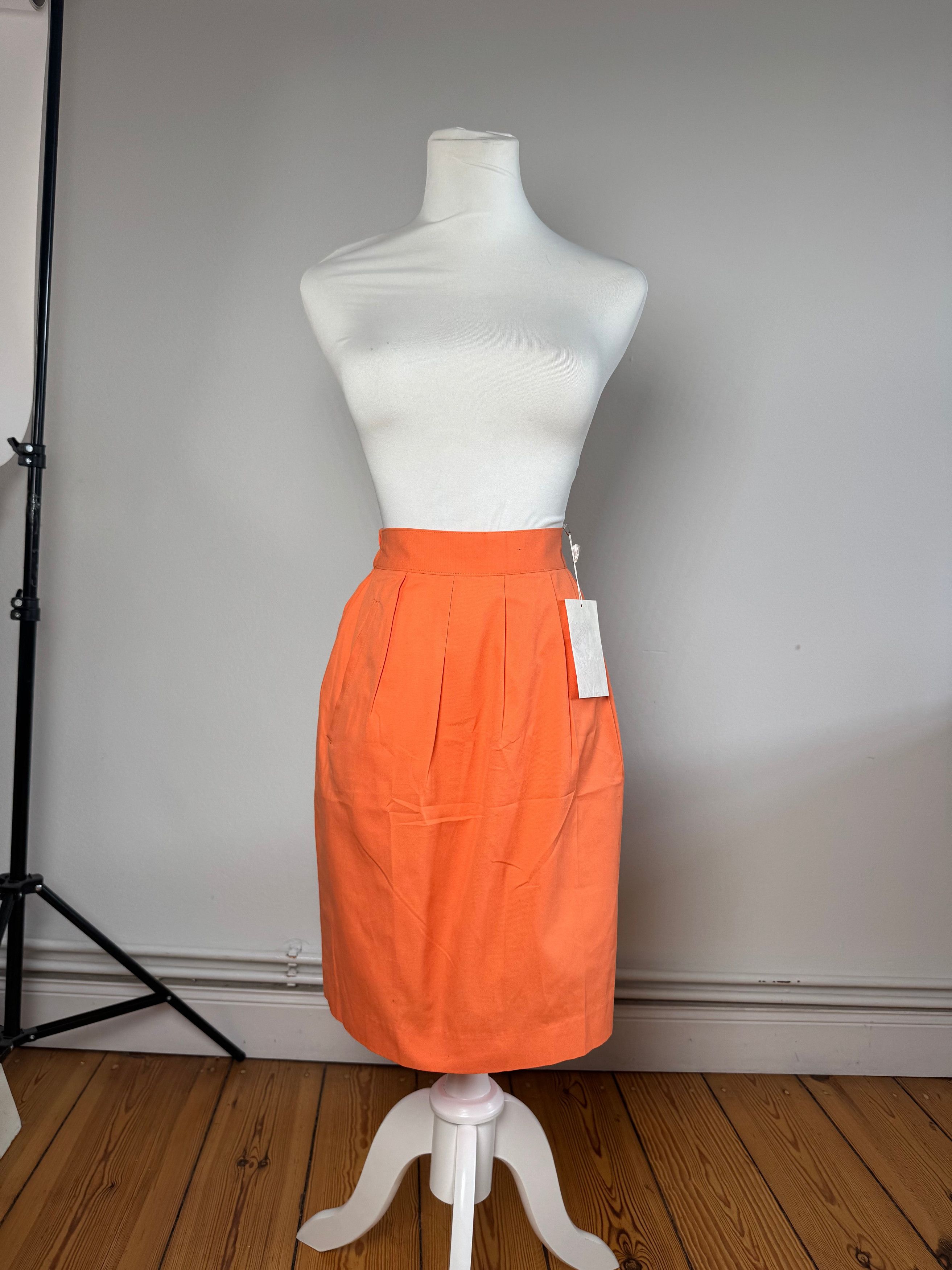 Balenciaga Vintage Skirt Orange 36/S Size 27" / US 4 / IT 40 - 15 Thumbnail