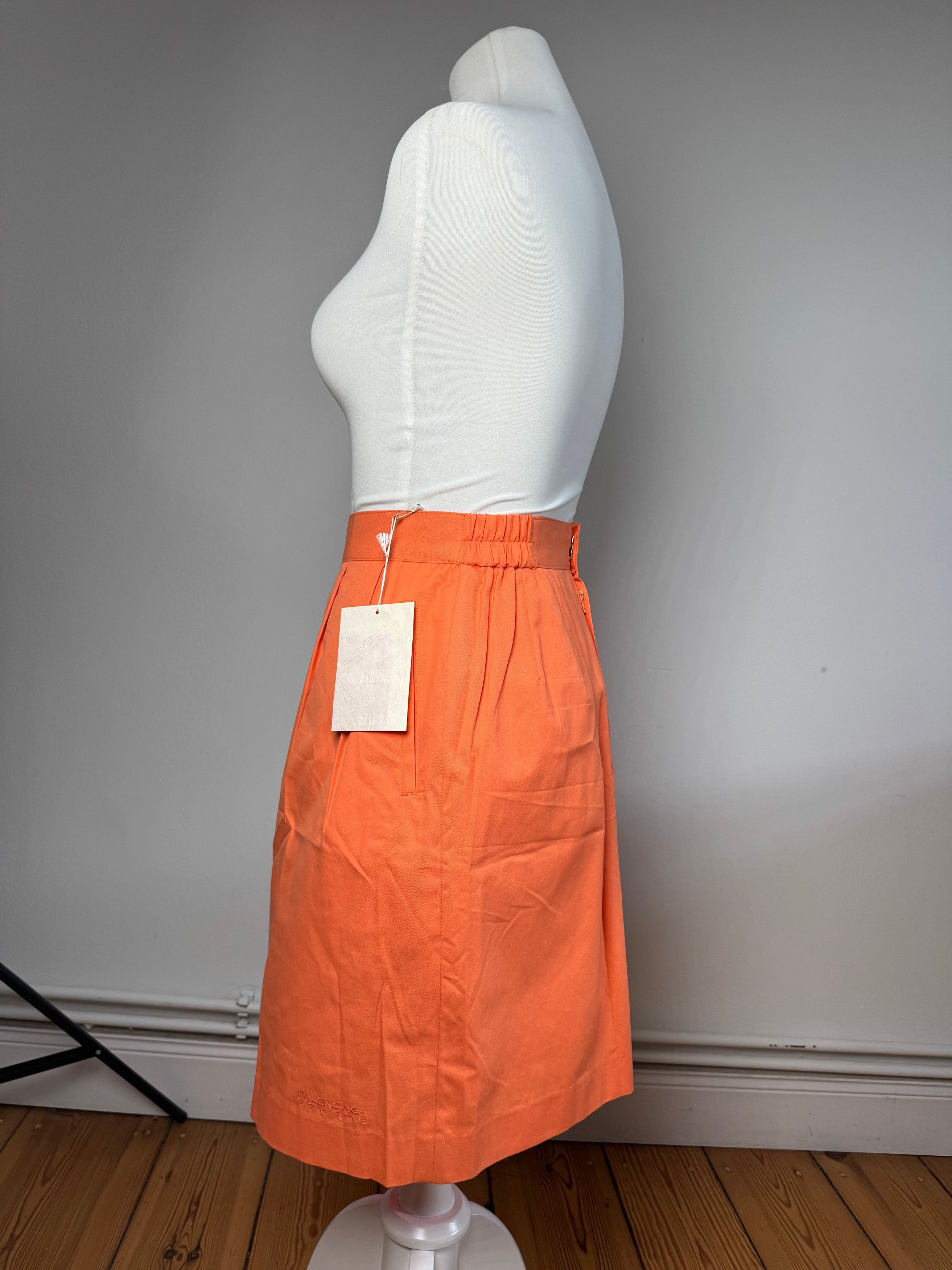 Balenciaga Vintage Skirt Orange 36/S Size 27" / US 4 / IT 40 - 2 Thumbnail