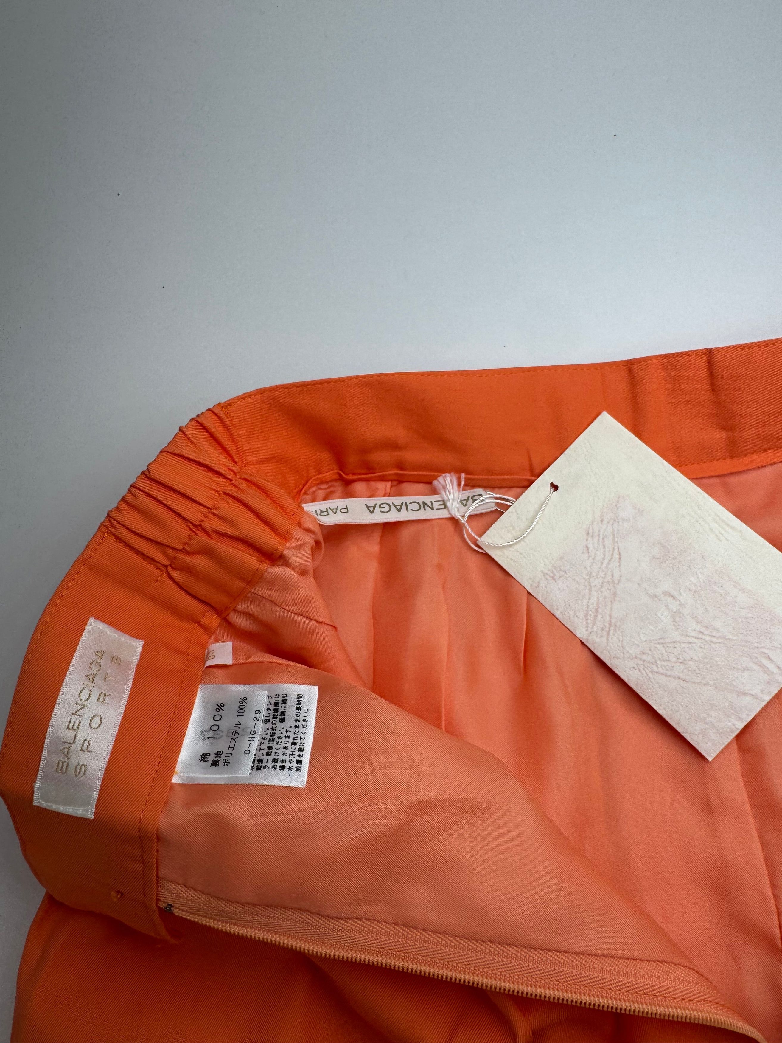 Balenciaga Vintage Skirt Orange 36/S Size 27" / US 4 / IT 40 - 13 Thumbnail