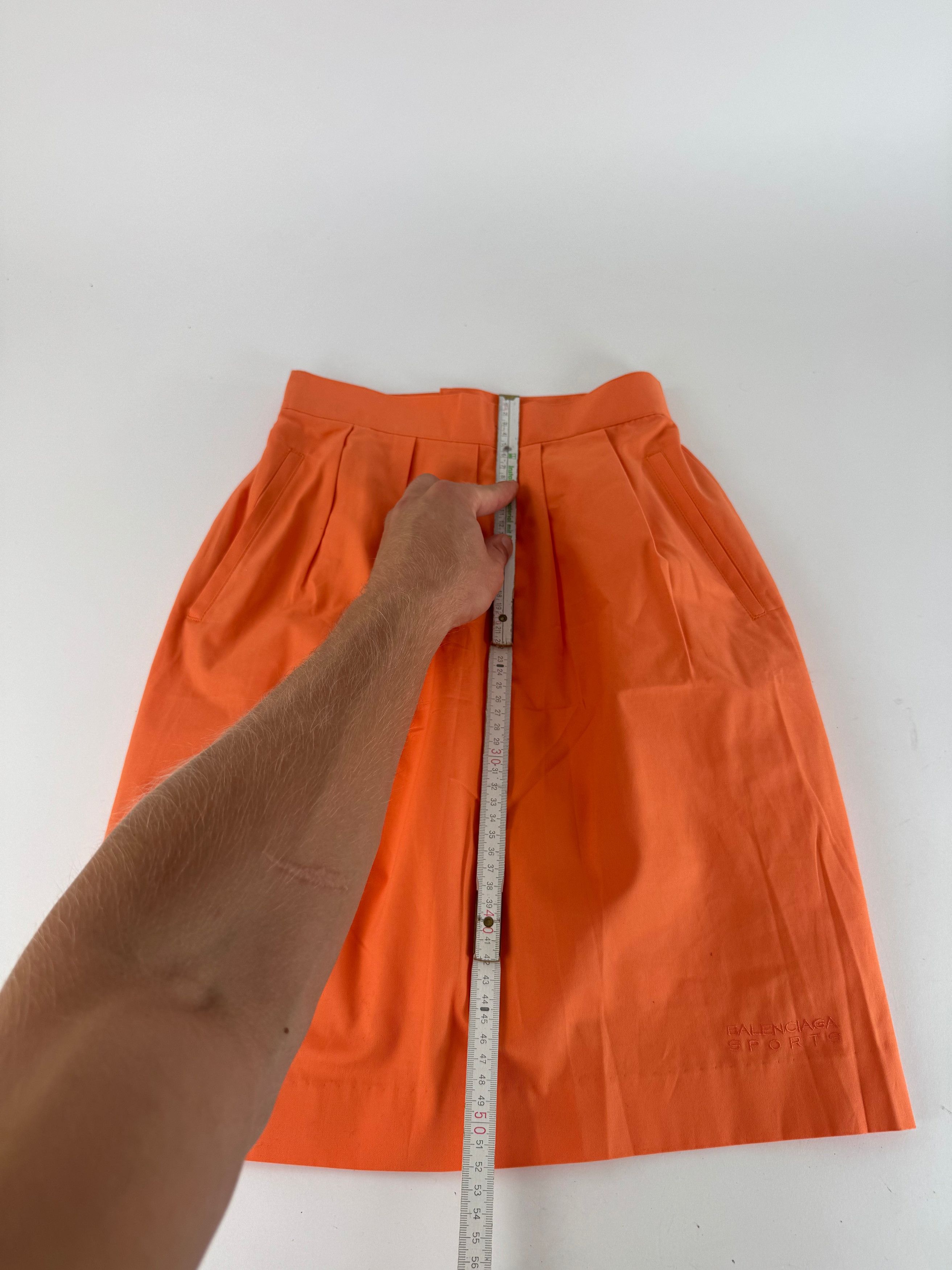 Balenciaga Vintage Skirt Orange 36/S Size 27" / US 4 / IT 40 - 9 Thumbnail