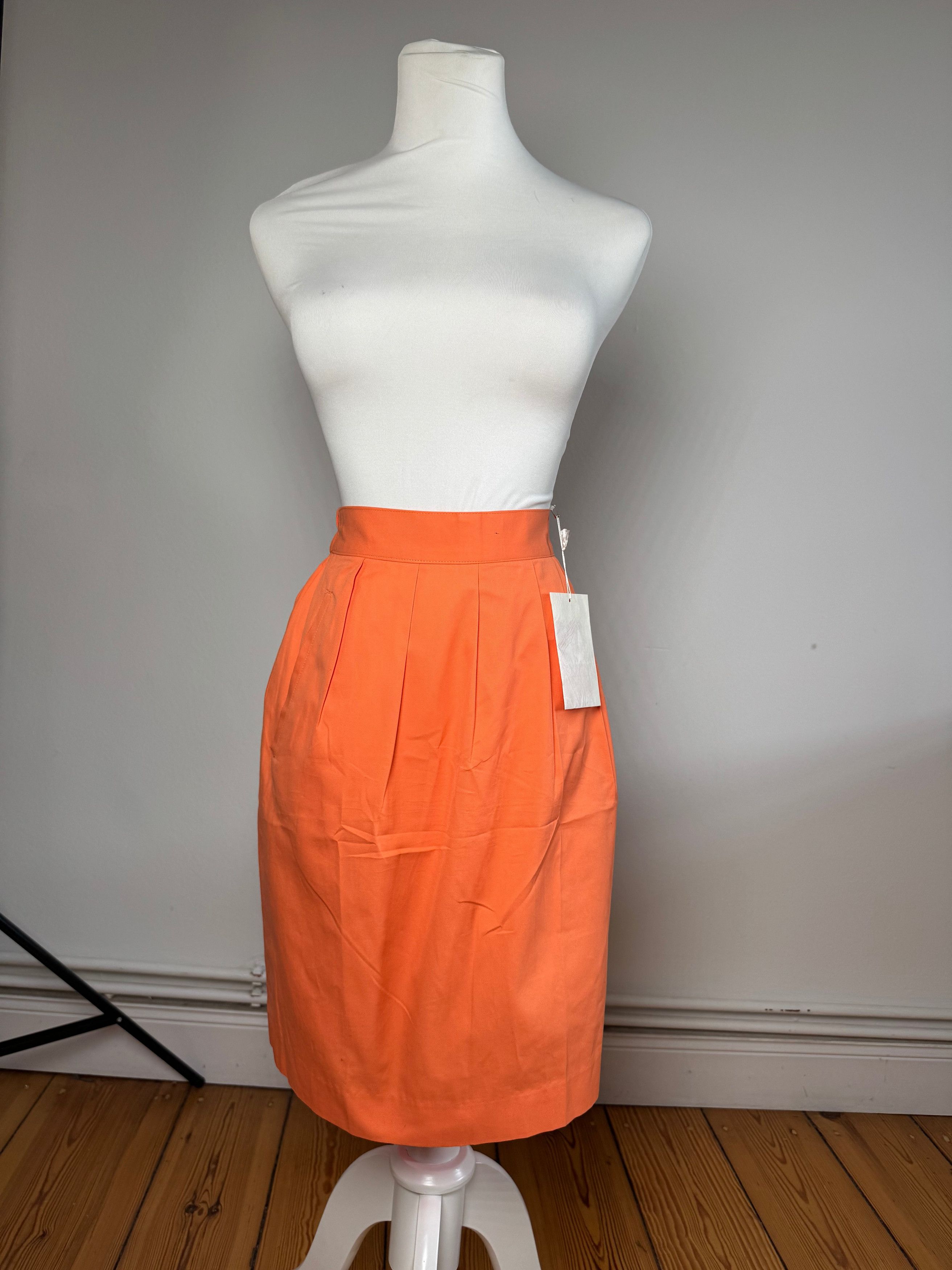 Balenciaga Vintage Skirt Orange 36/S Size 27" / US 4 / IT 40 - 11 Thumbnail