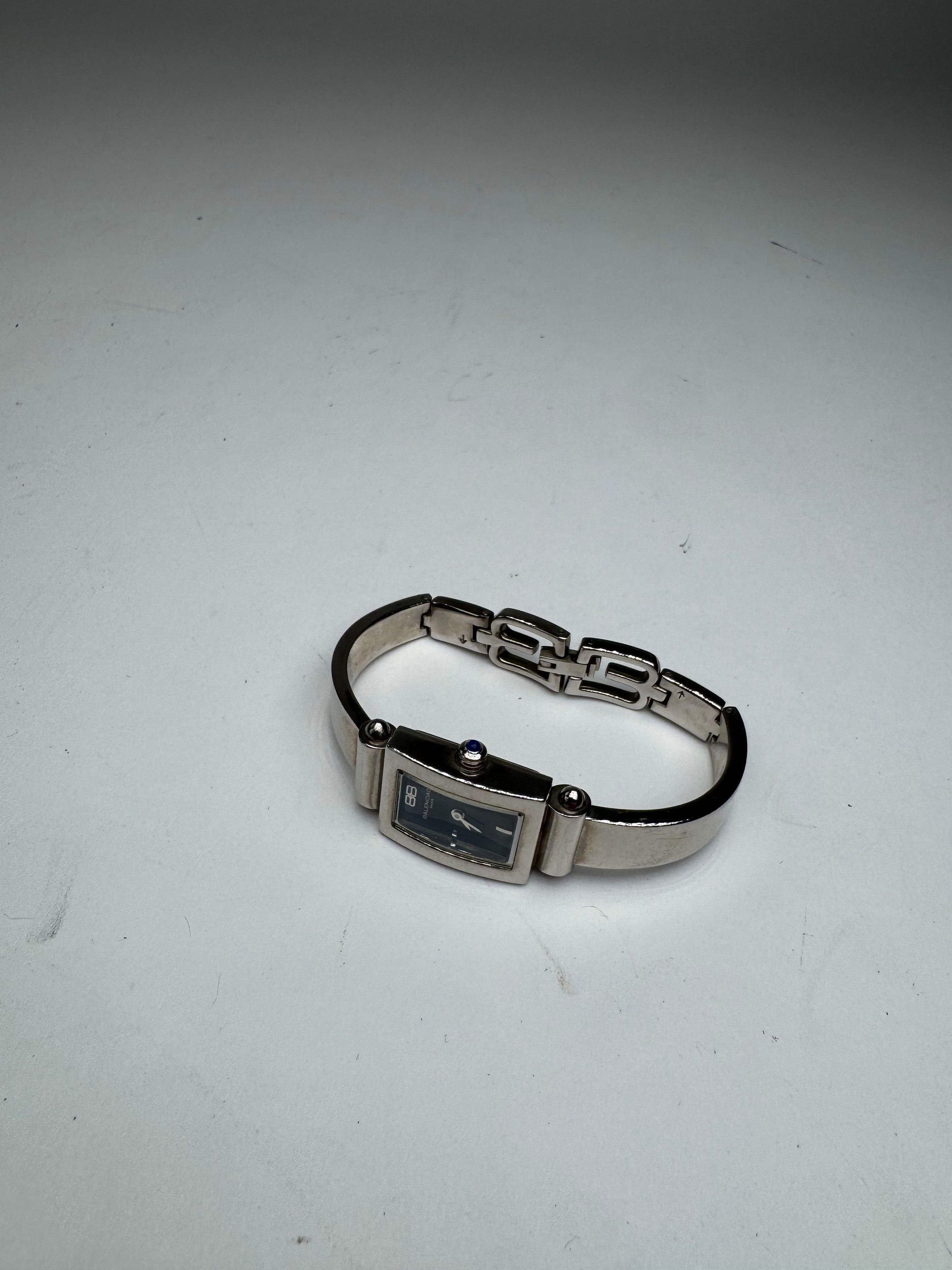 Balenciaga Vintage Steel Quartz Watch Silver Size ONE SIZE - 4 Thumbnail