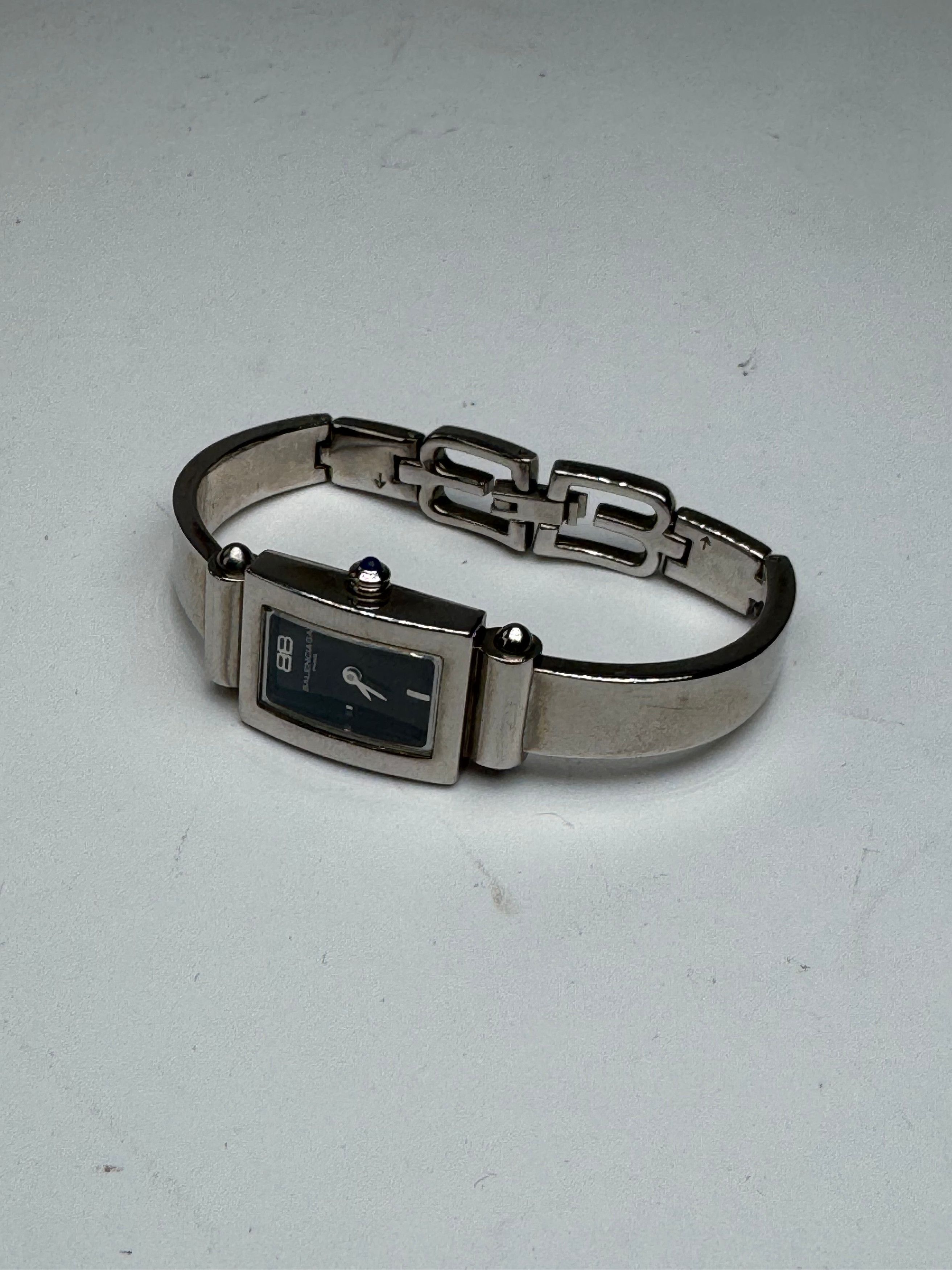 Balenciaga Vintage Steel Quartz Watch Silver Size ONE SIZE - 2 Thumbnail