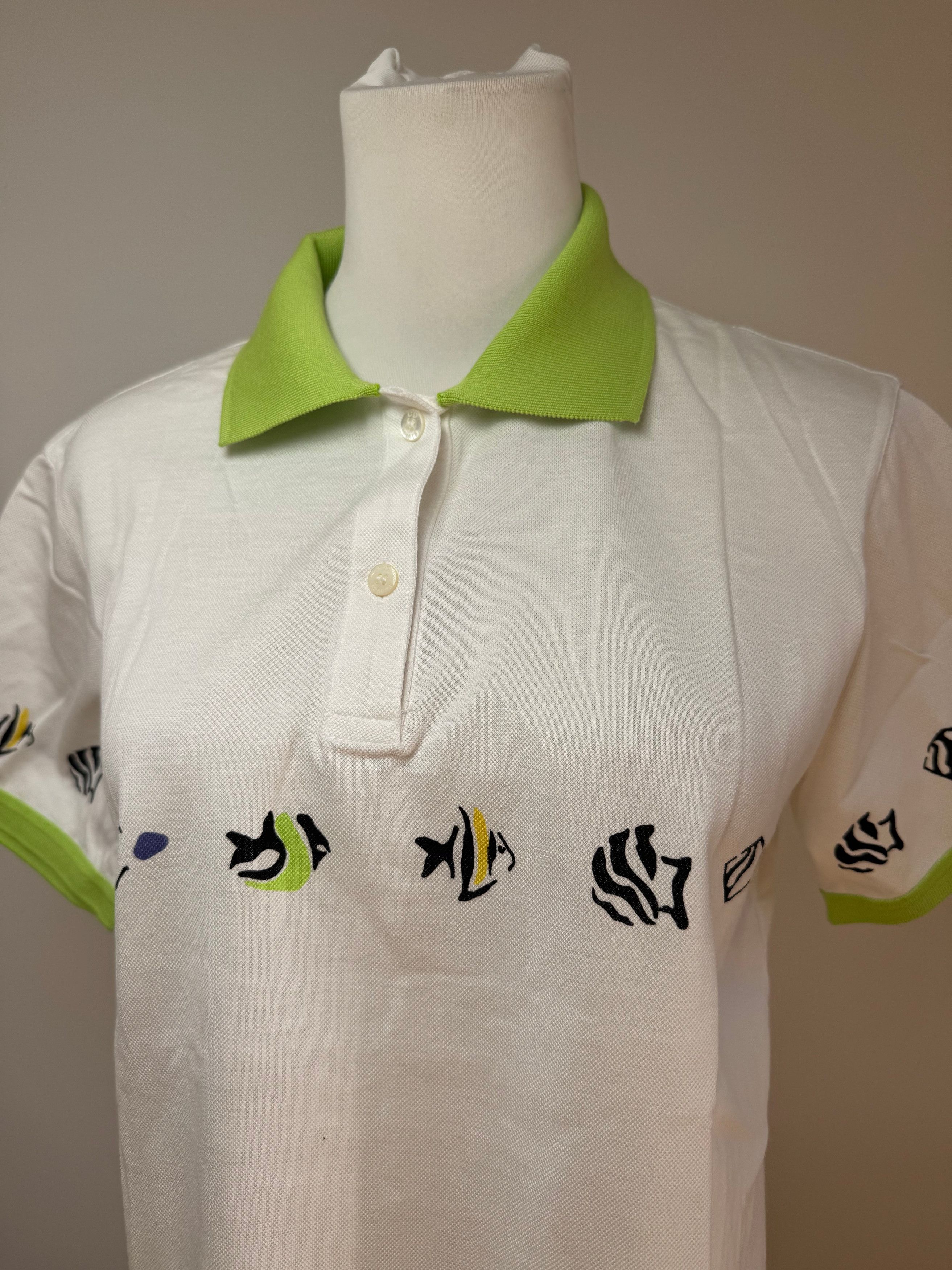 Dior Vintage Polo Shirt White Green M Size M / US 6-8 / IT 42-44 - 14 Thumbnail