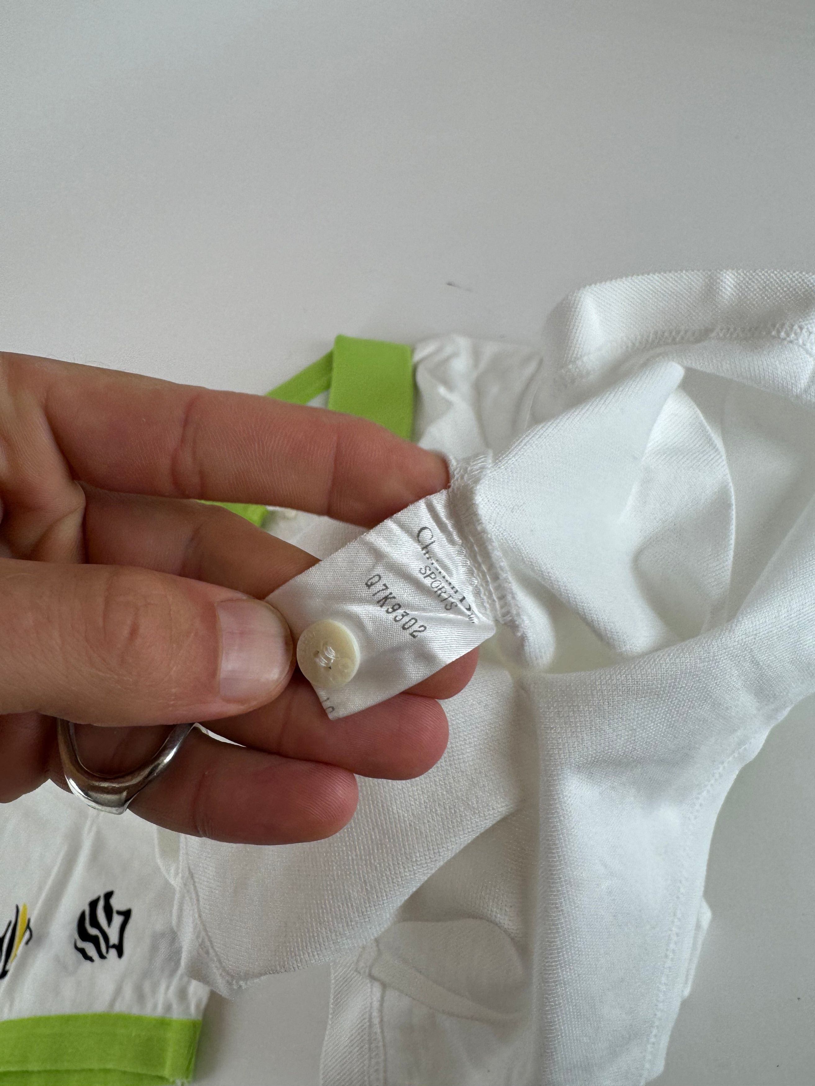 Dior Vintage Polo Shirt White Green M Size M / US 6-8 / IT 42-44 - 8 Thumbnail