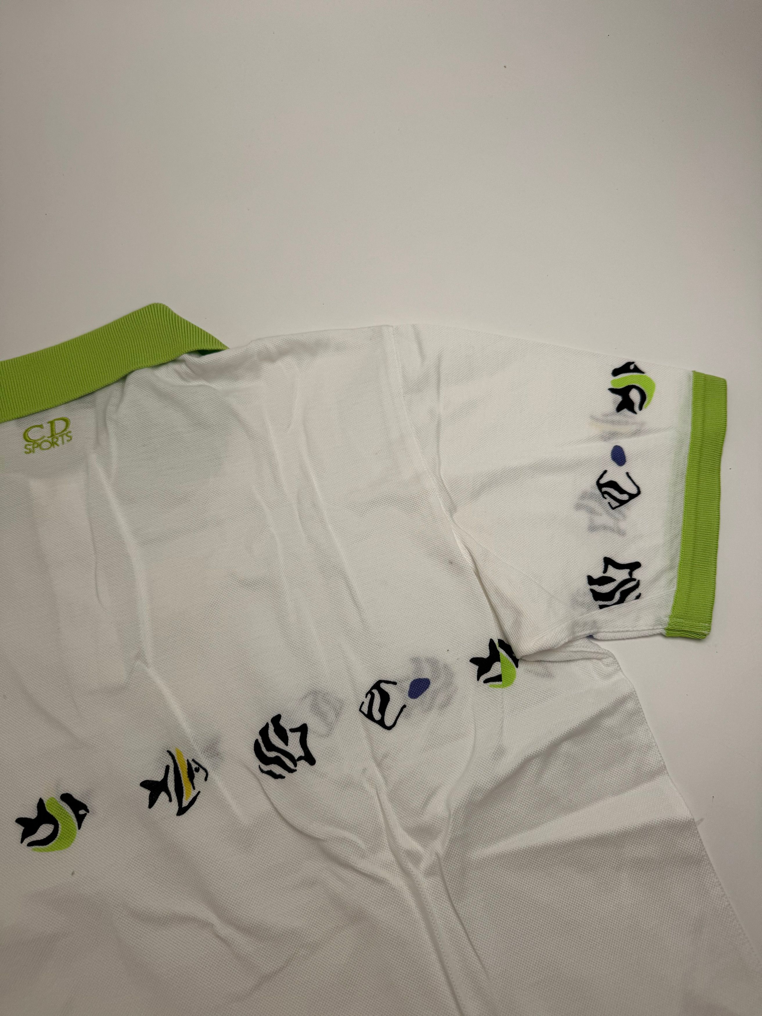 Dior Vintage Polo Shirt White Green M Size M / US 6-8 / IT 42-44 - 12 Thumbnail