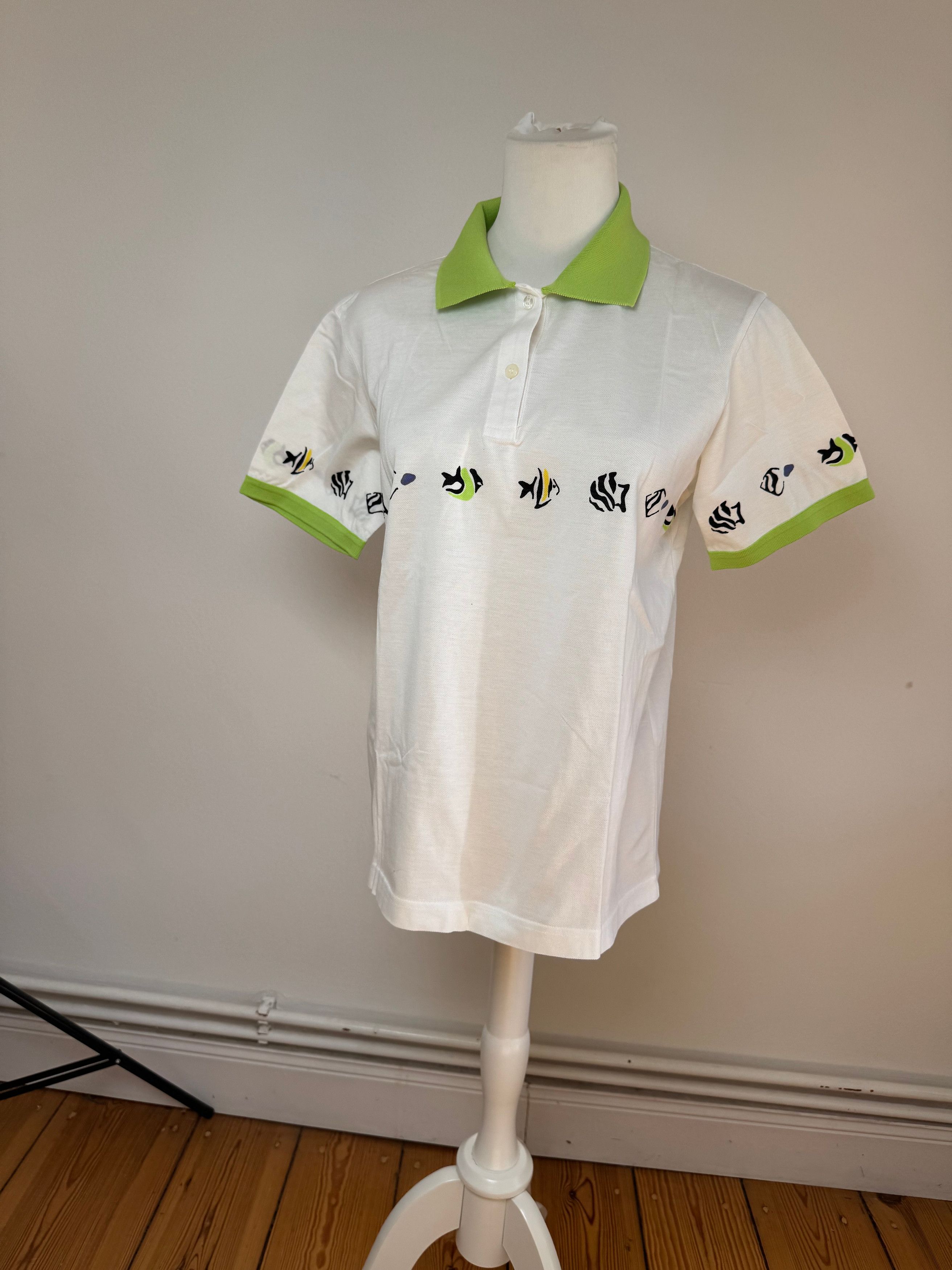 Dior Vintage Polo Shirt White Green M Size M / US 6-8 / IT 42-44 - 13 Thumbnail