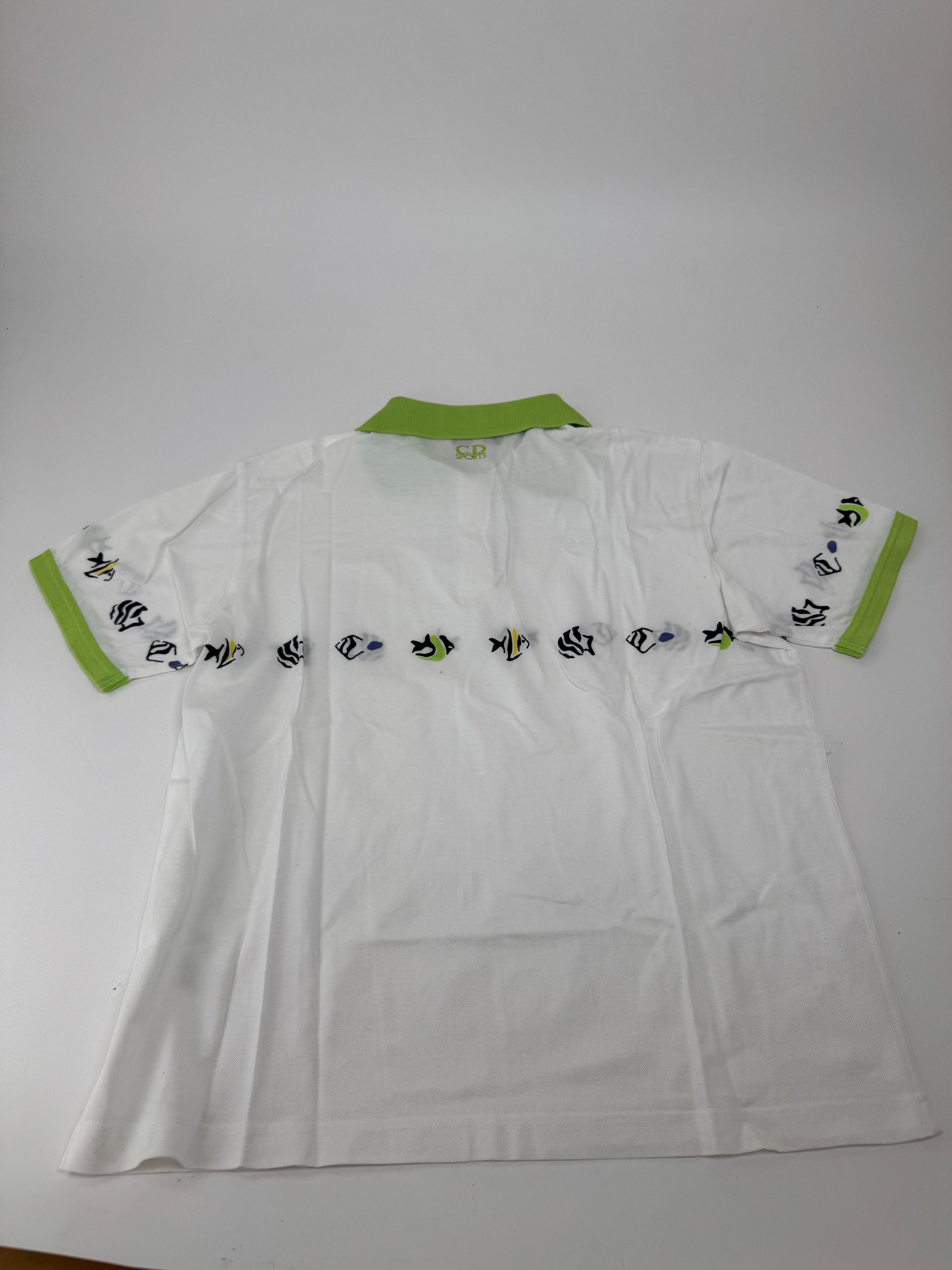 Dior Vintage Polo Shirt White Green M Size M / US 6-8 / IT 42-44 - 10 Thumbnail