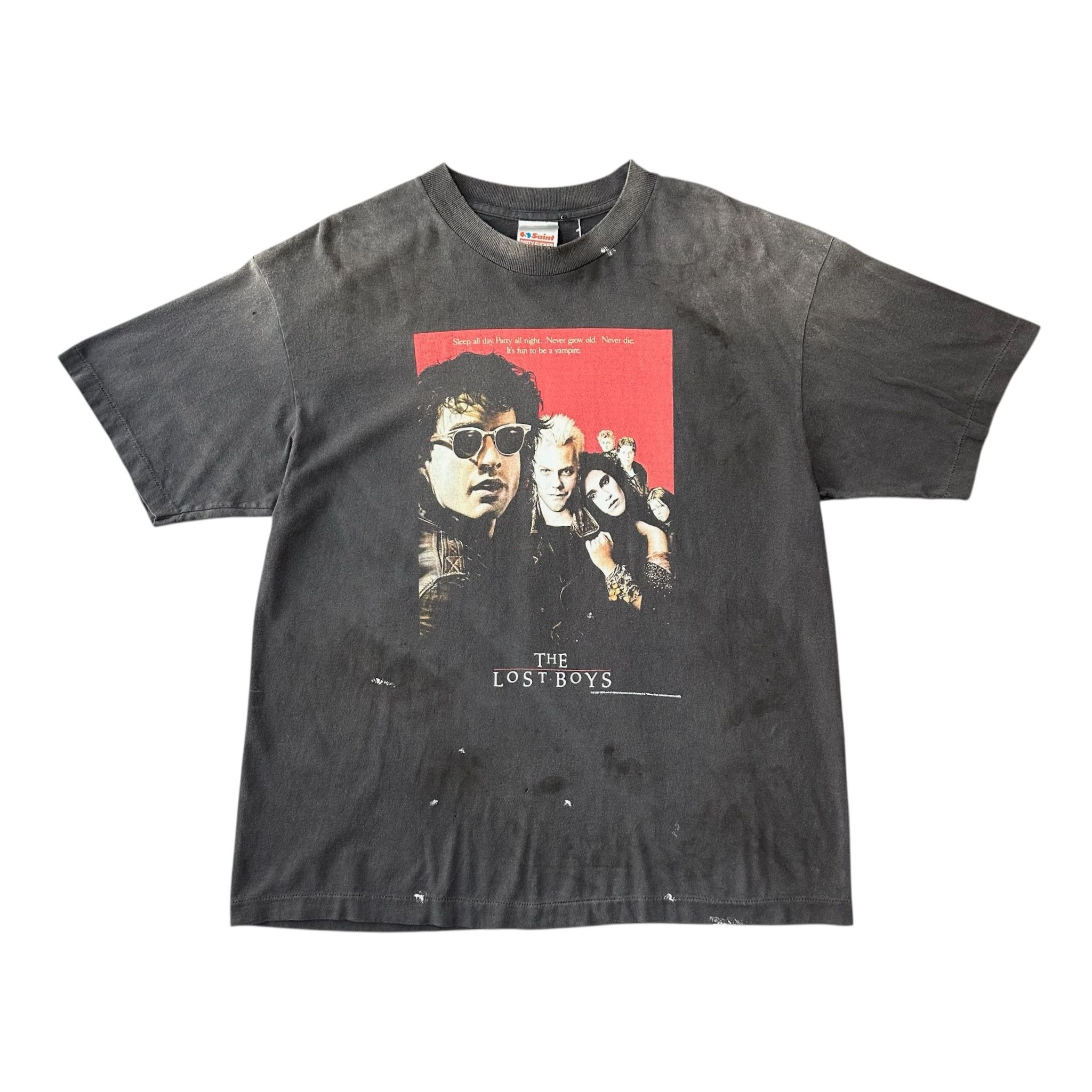 Saint Michael x Last Man Holy Ghost Short Sleeve Tee Shirt Black