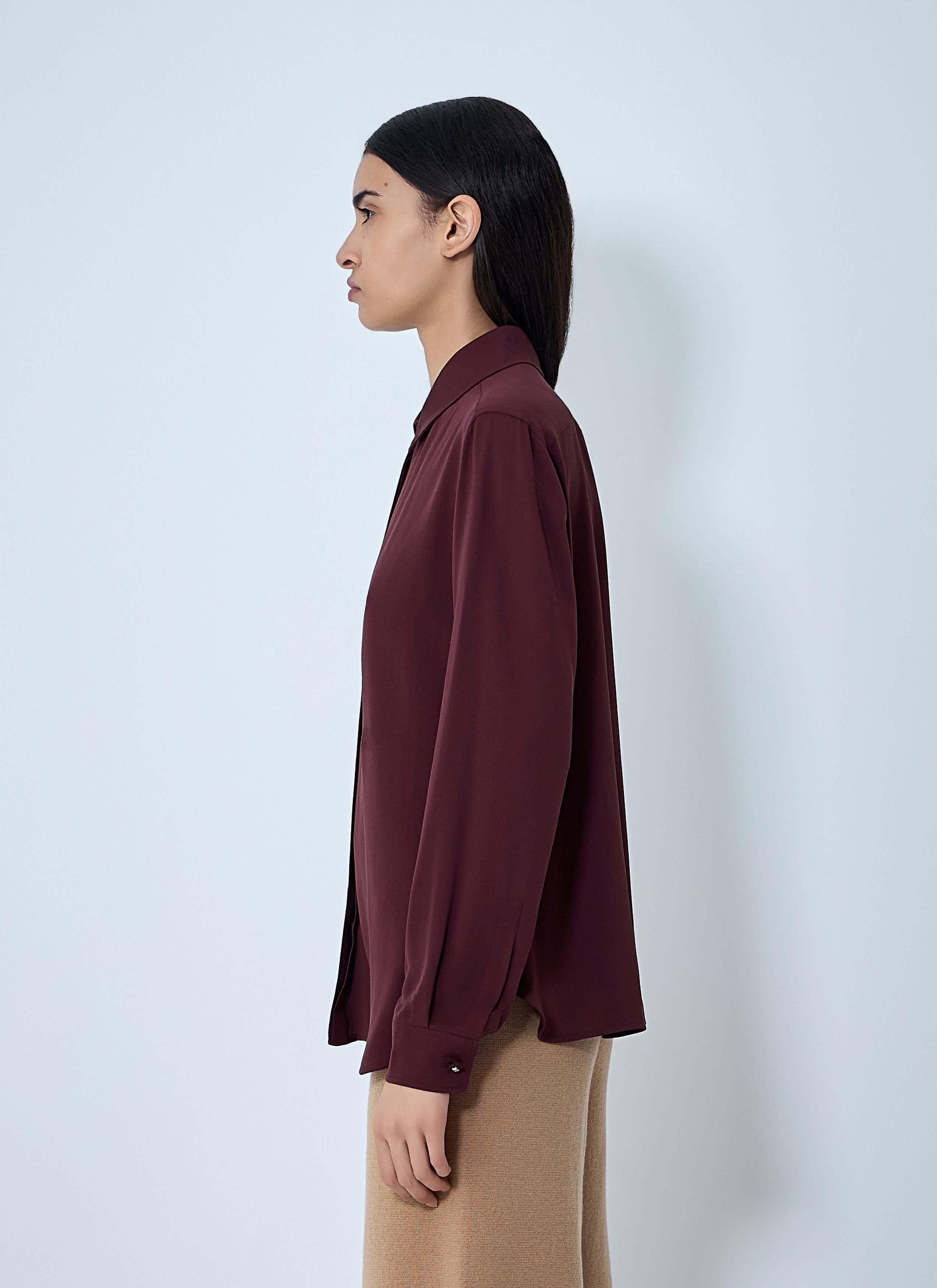 Max Mara Silk Shirt Size M / US 6-8 / IT 42-44 - 3 Thumbnail