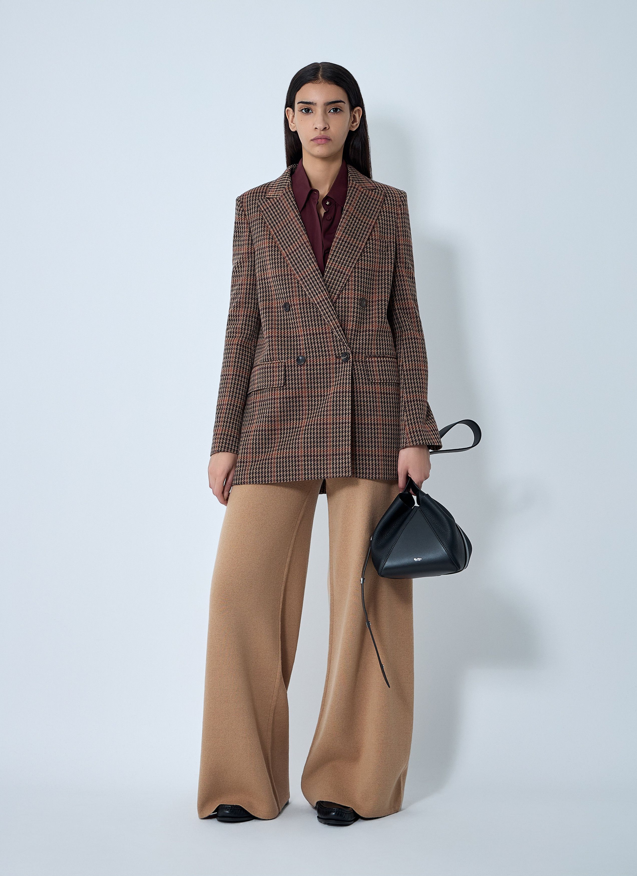 Max Mara Check Double-Breasted Blazer Size M / US 6-8 / IT 42-44 - 2 Thumbnail