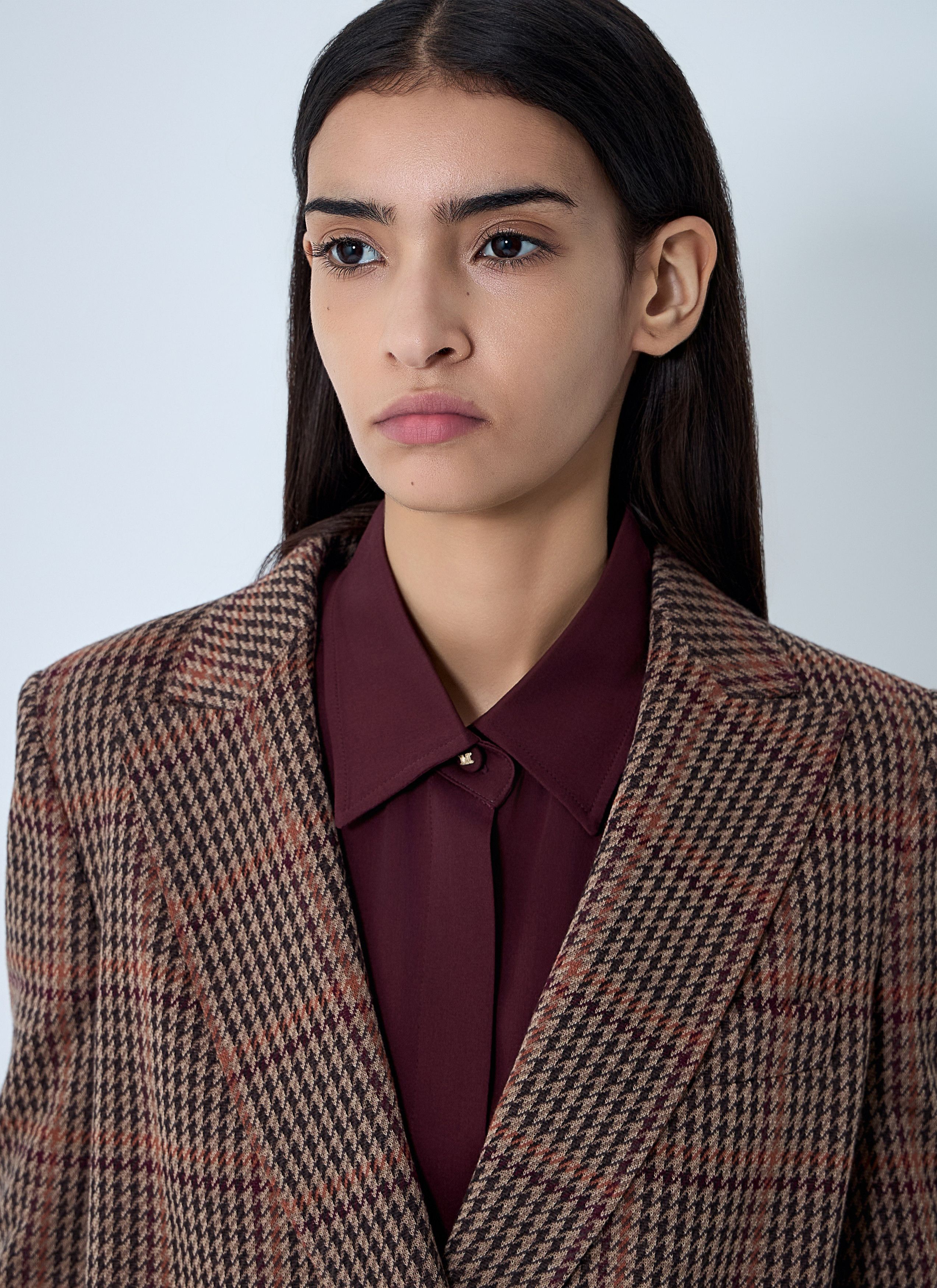 Max Mara Check Double-Breasted Blazer Size M / US 6-8 / IT 42-44 - 5 Thumbnail