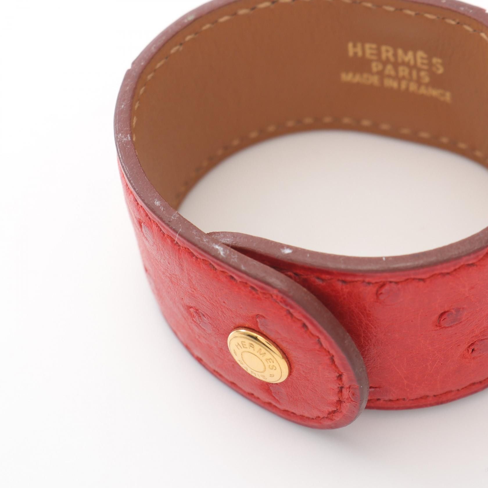 Hermes Hermes Hermes Medor Ostrich Bracelet Natural Material Bracelet DUTY FREE for USA Size ONE SIZE - 6 Thumbnail