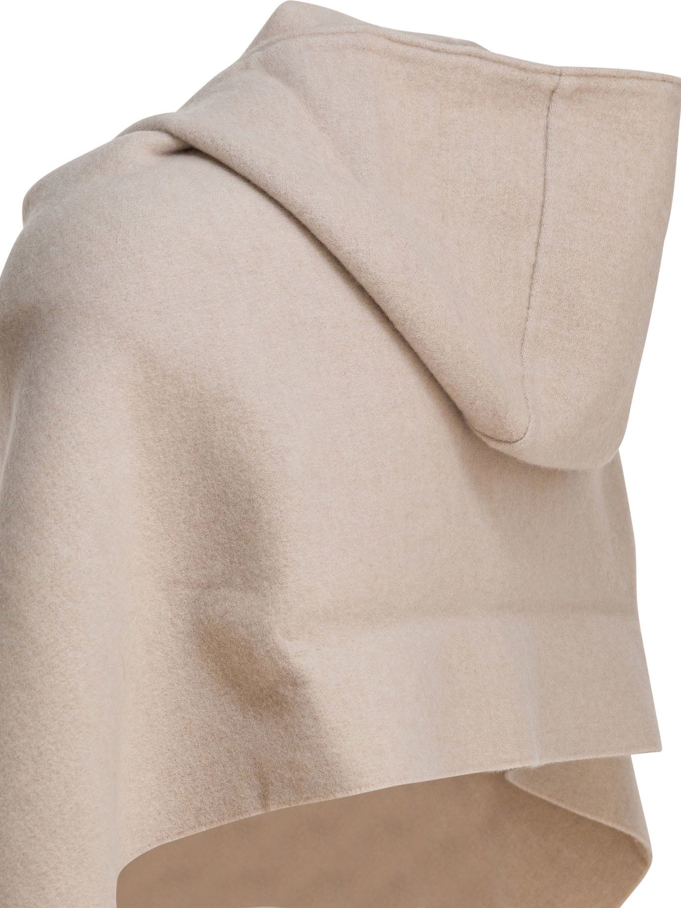 Brunello Cucinelli Wool And Cashmere Hooded Scarf Size ONE SIZE - 4 Thumbnail
