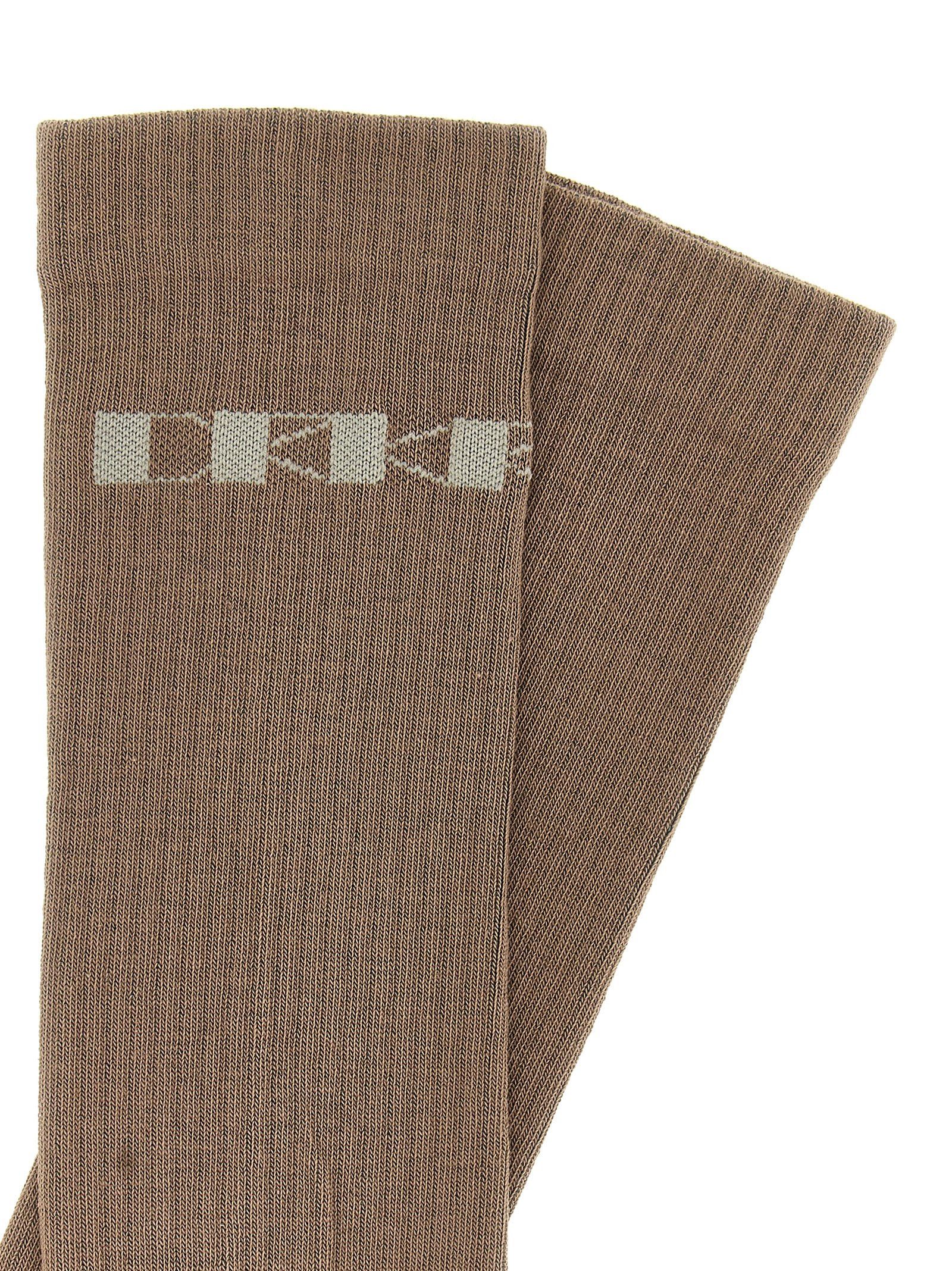 Rick Owens Drkshdw Jacquard Logo Socks Size ONE SIZE - 3 Thumbnail