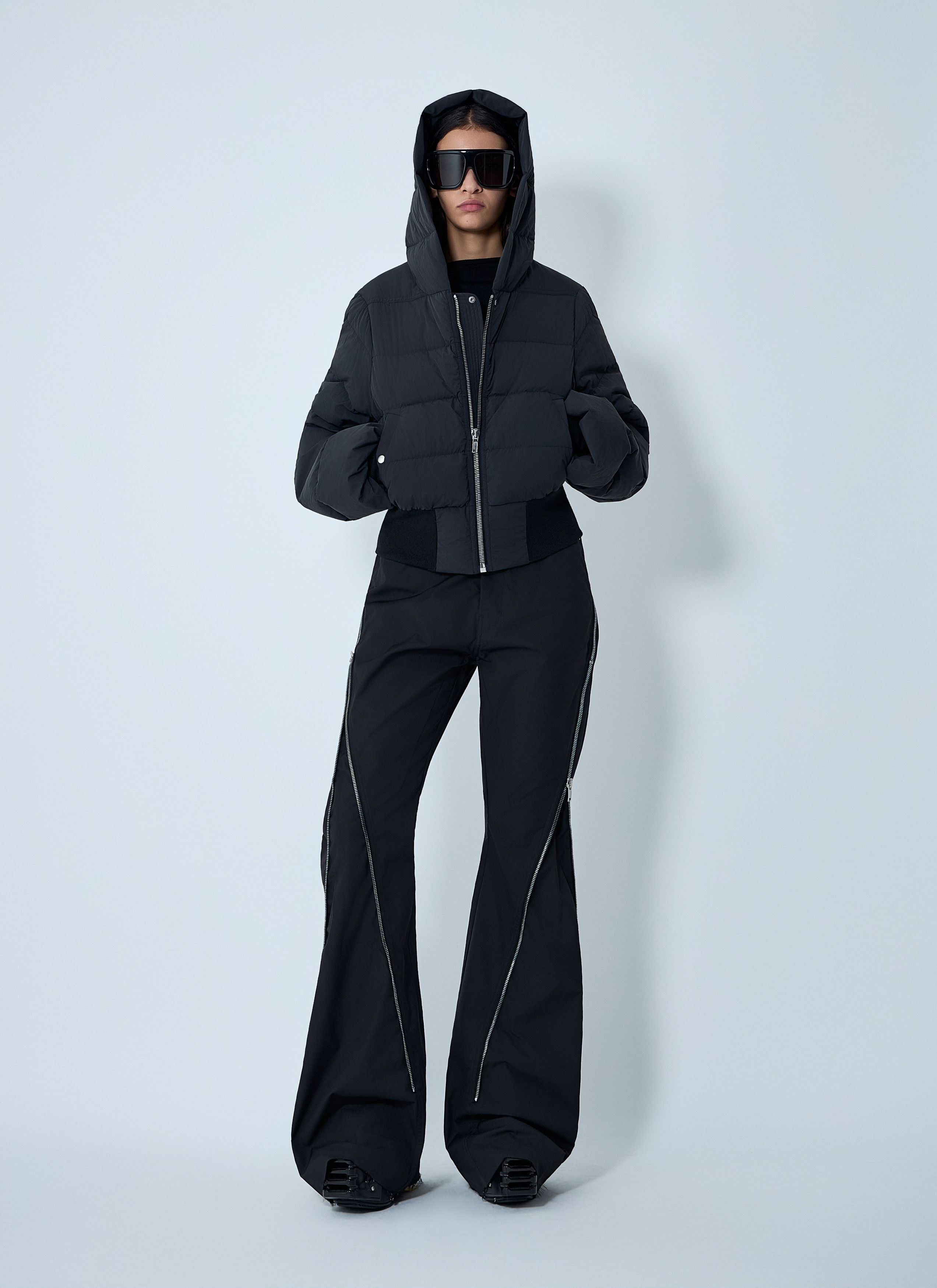Rick Owens Hooded Down Jacket Size M / US 6-8 / IT 42-44 - 2 Thumbnail