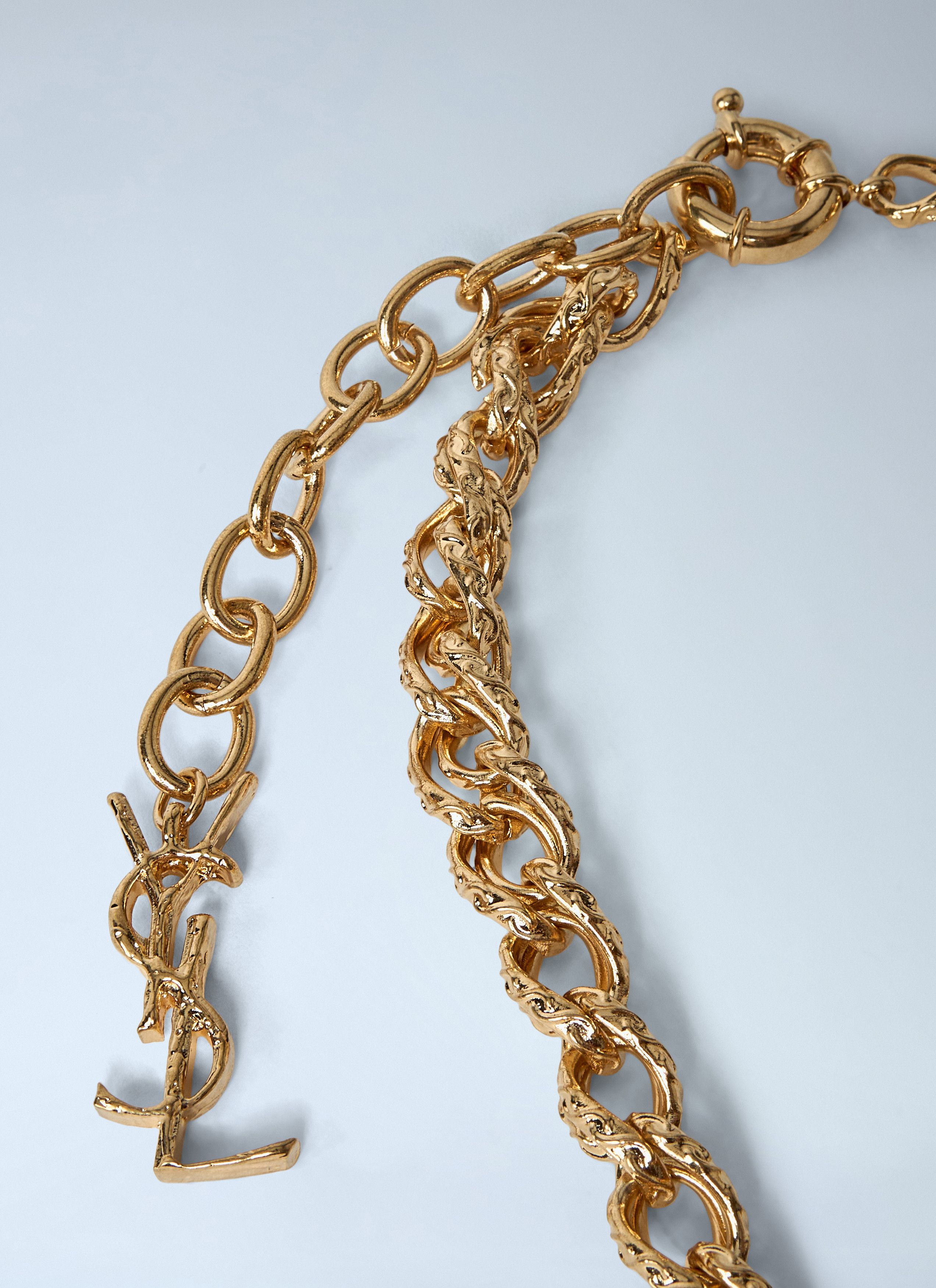 Saint Laurent Paris Rope Chain Necklace Size ONE SIZE - 2 Thumbnail